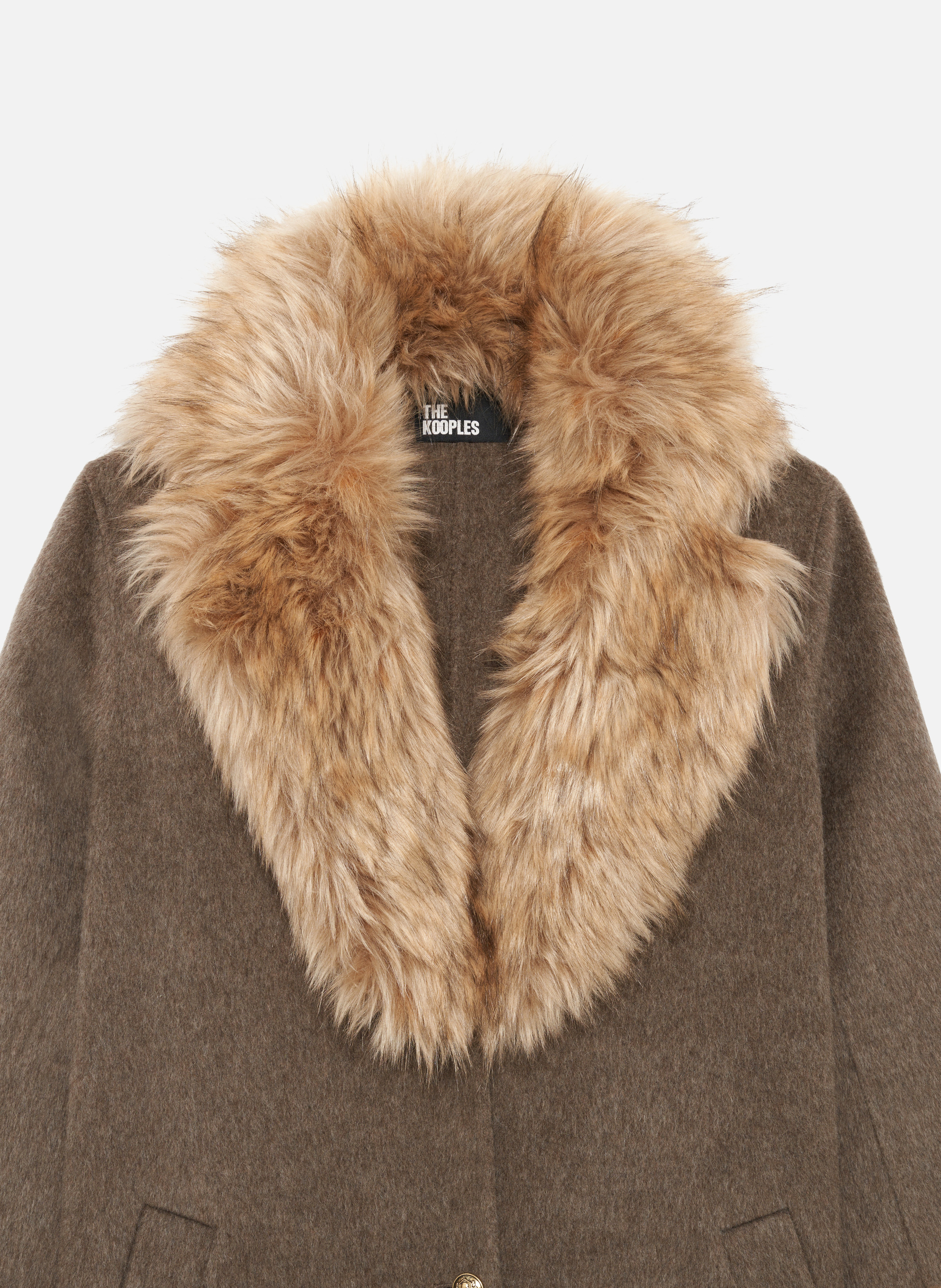 Manteau long double face THE KOOPLES Marron