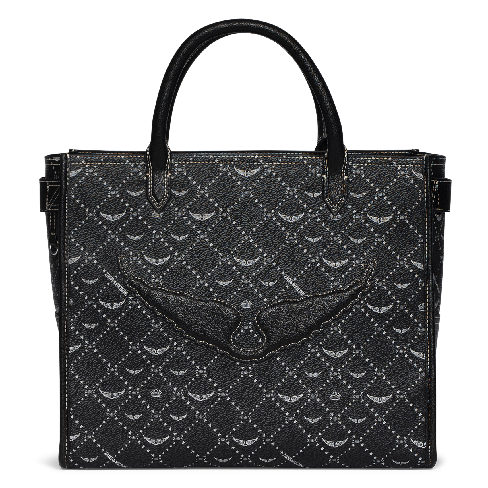 ZADIG&VOLTAIRE Sac cabas monogramme angel Noir