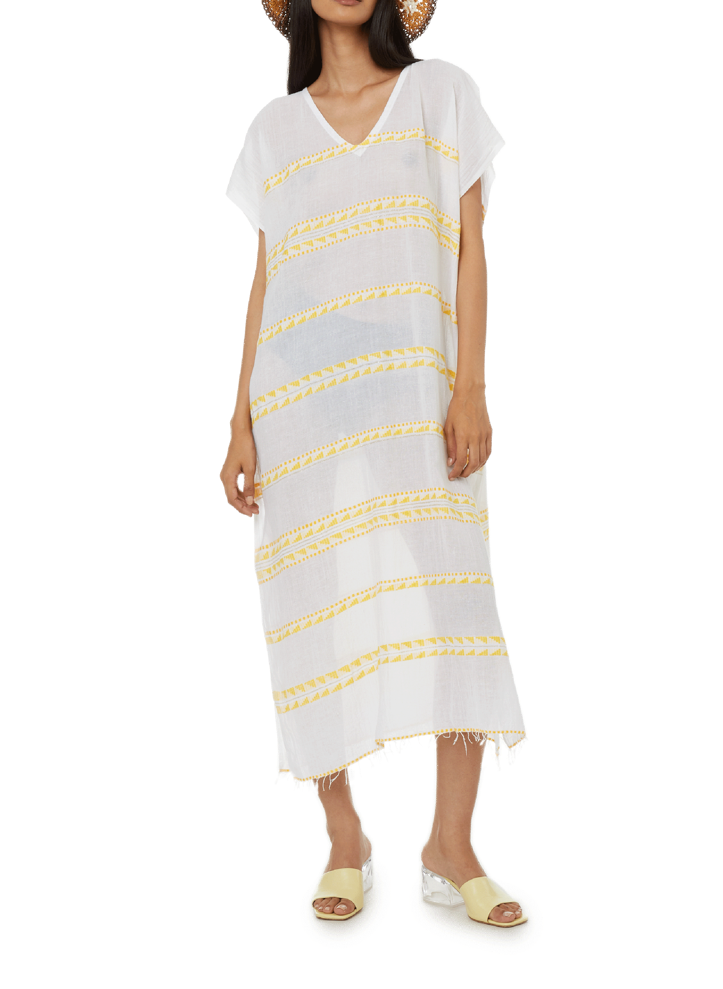 LEM LEM Abeba cotton maxi dress Yellow