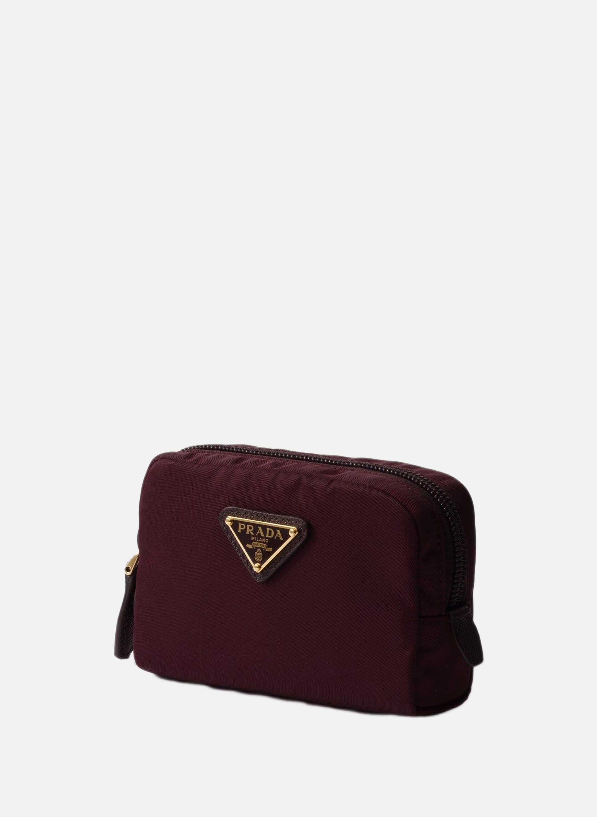 Micro pochette en re-nylon PRADA Rouge