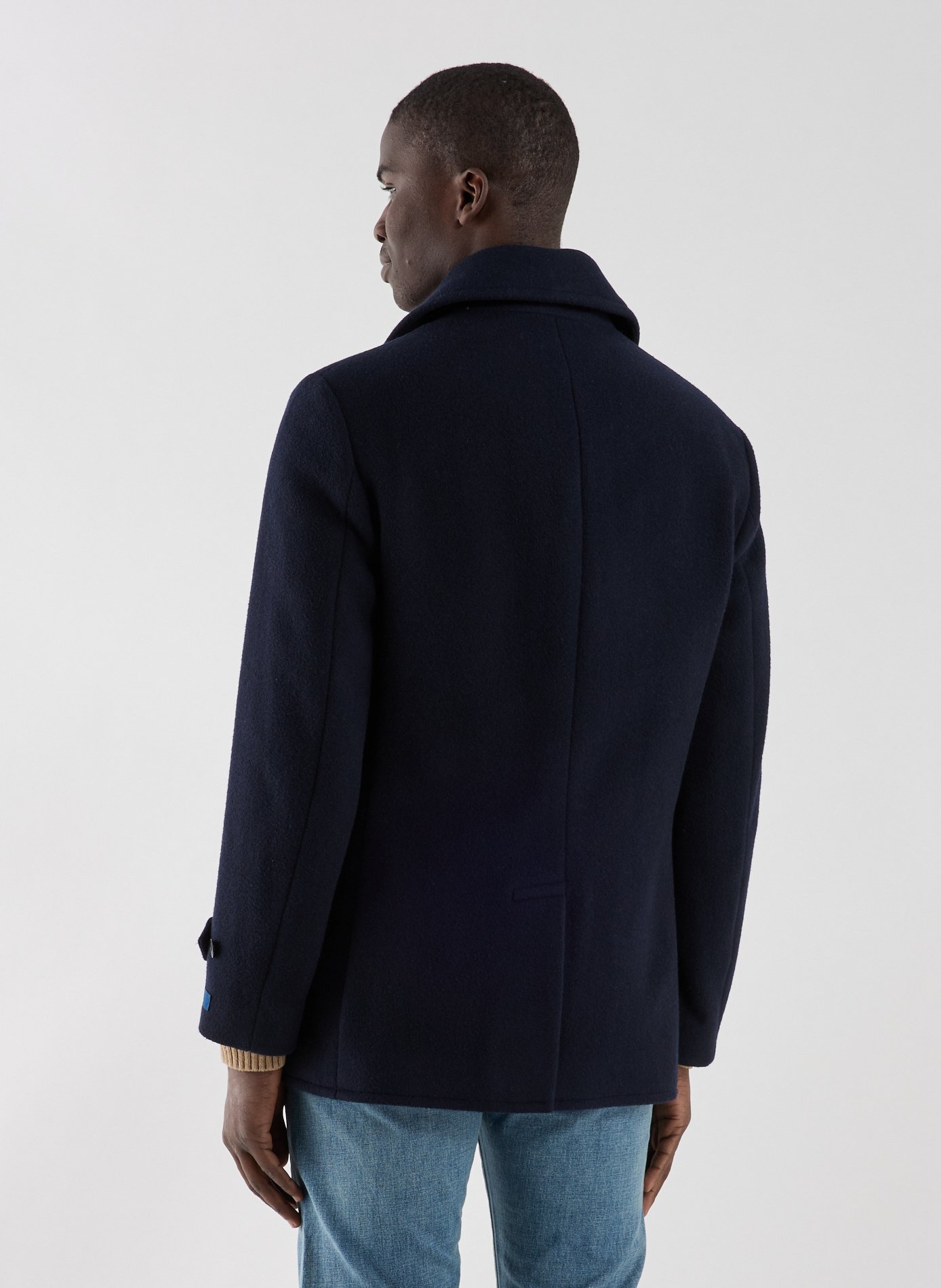 Manteau blazer en laine mélangée POLO RALPH LAUREN Bleu