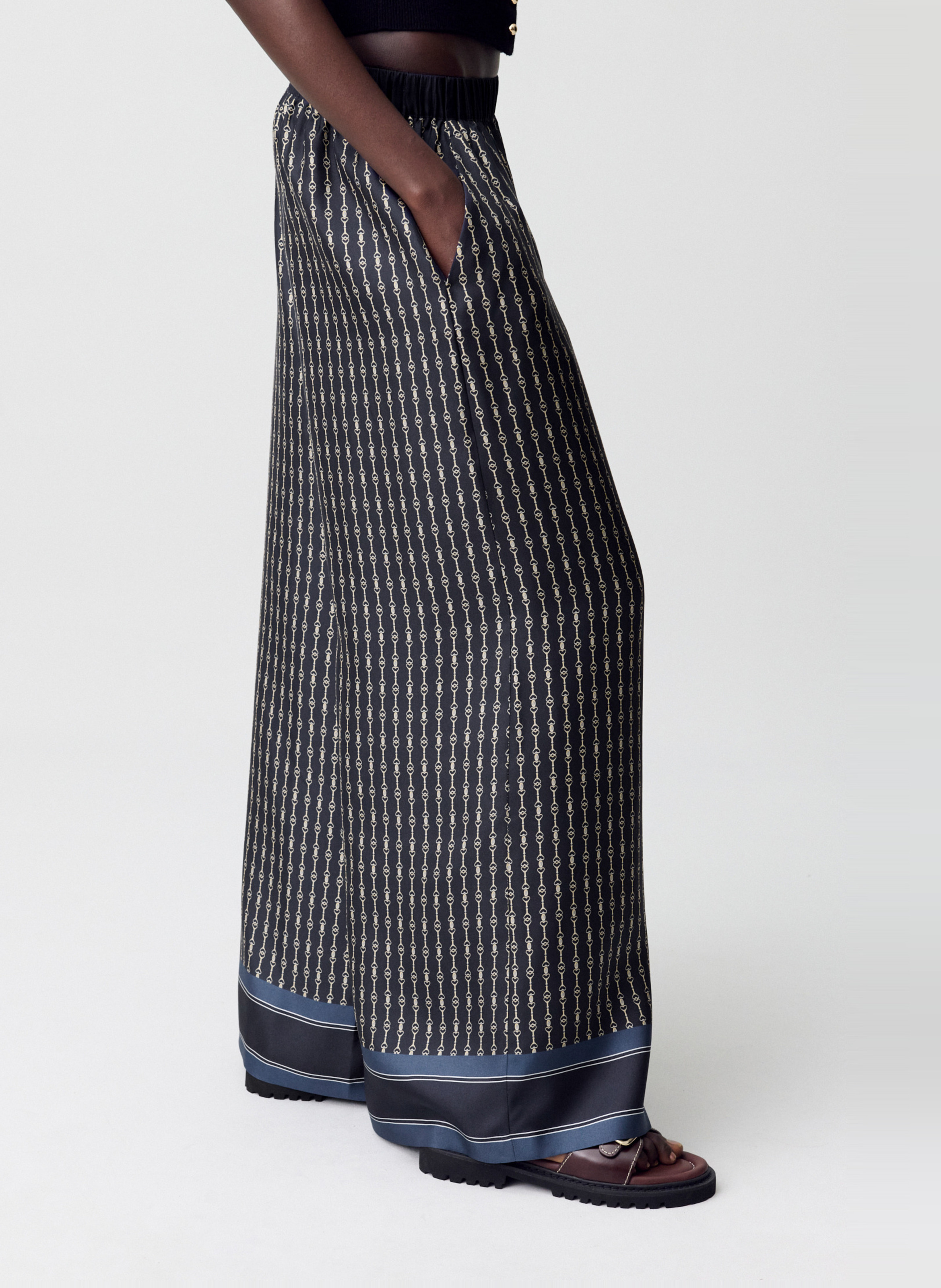 Pantalon large imprimé fluide pantina CLAUDIE PIERLOT Multicolore