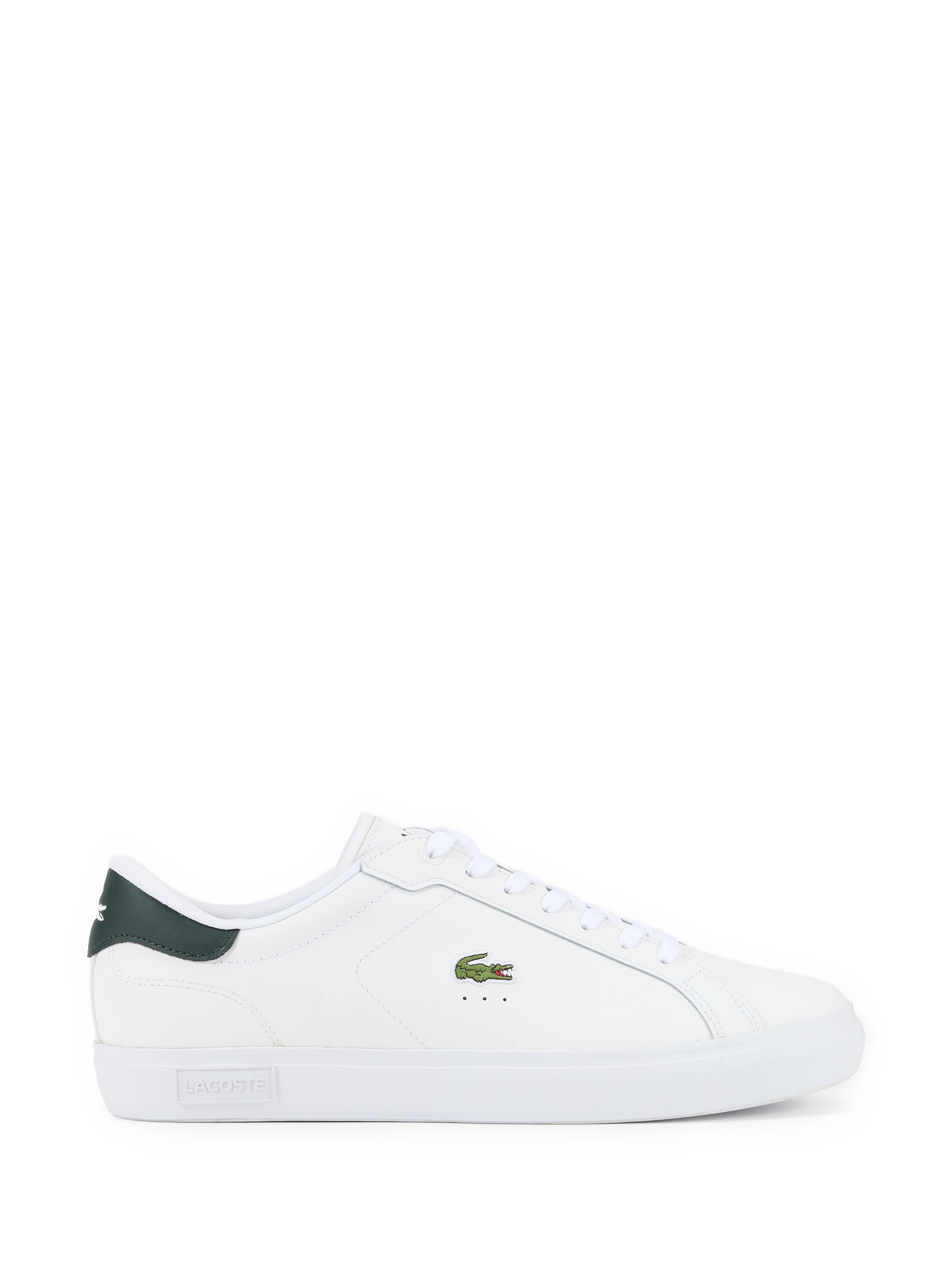 Baskets Powercourt en cuir LACOSTE Blanc