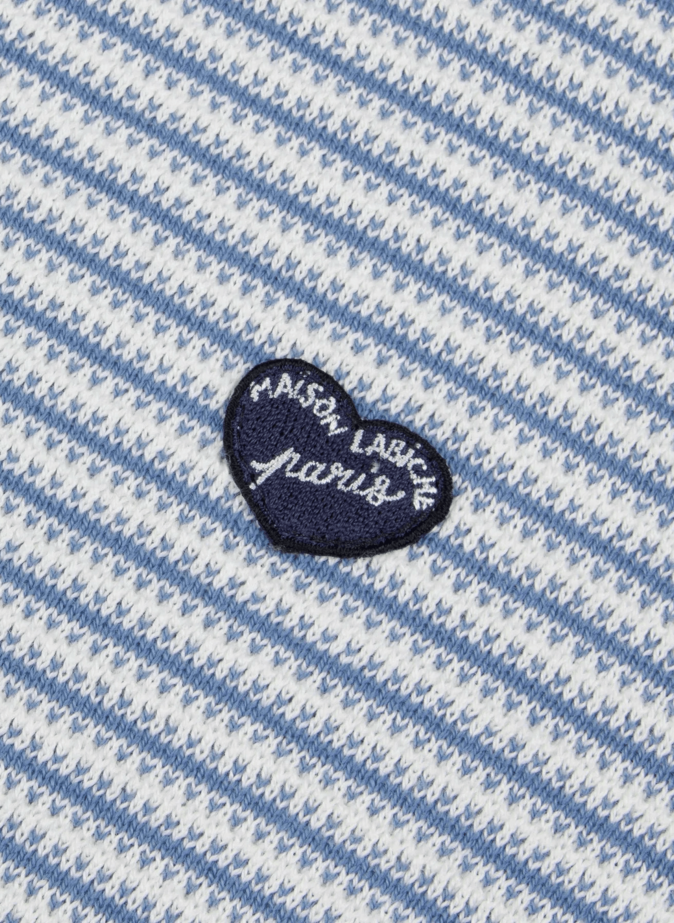 Le Polo Chapu en coton tricoté MAISON LABICHE Bleu