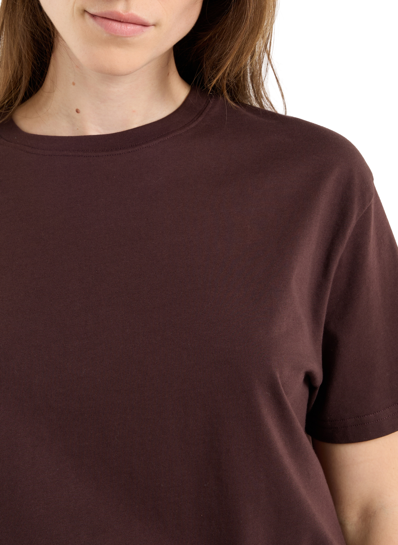 Classic Cotton T-Shirt SAISON 1865 Brown