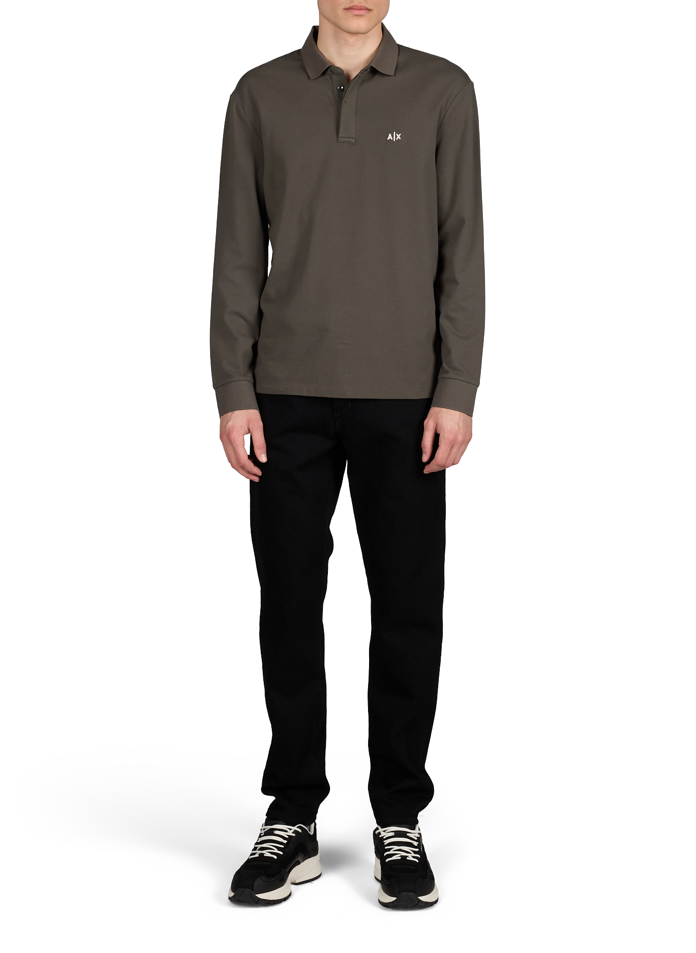 Bi-material sneakers ARMANI EXCHANGE Black