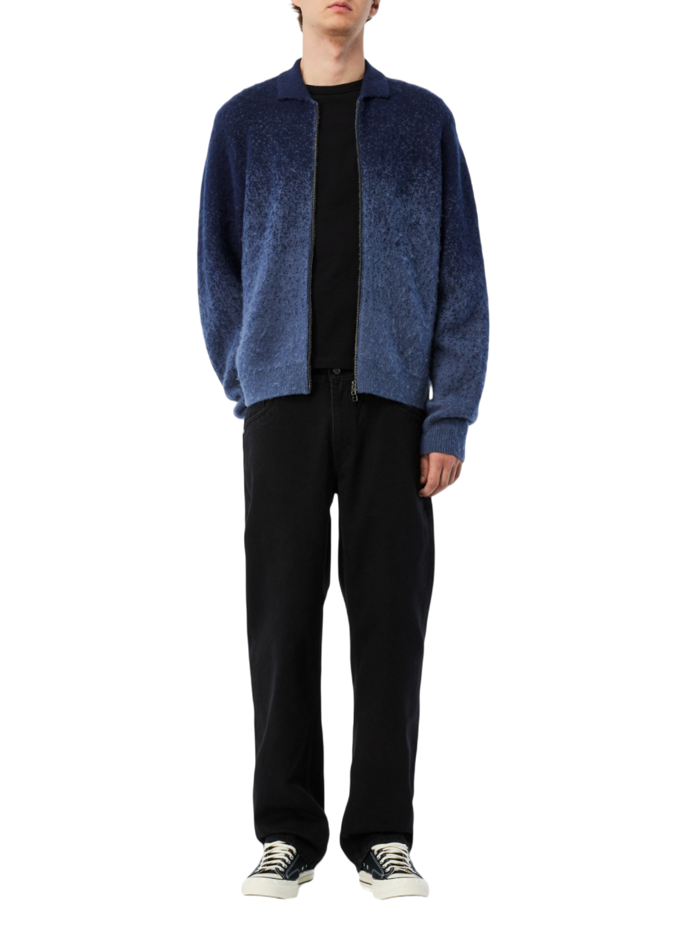 Pull zip tie and dye DIME Bleu