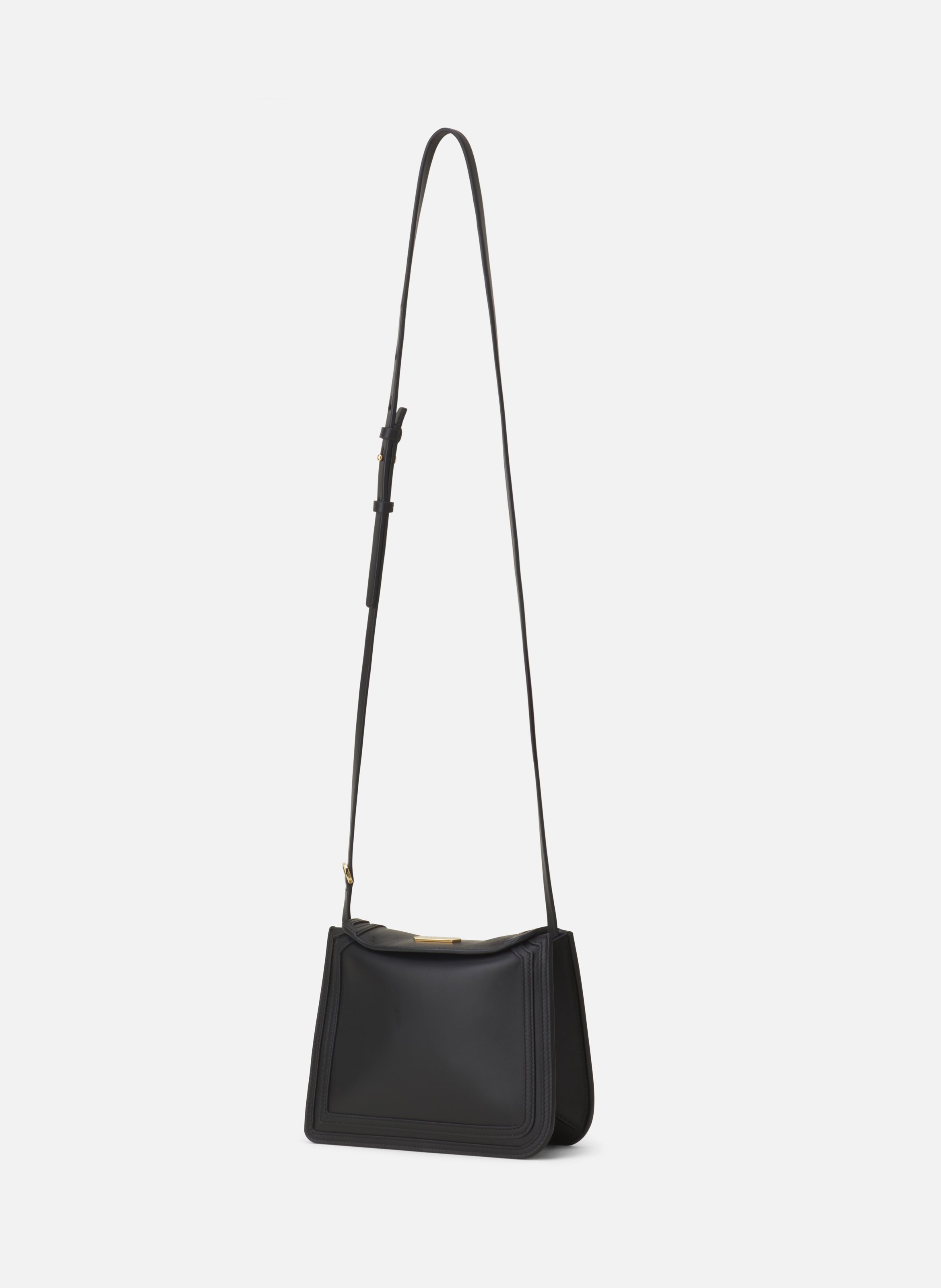 Sac compagnon 16  en cuir LANVIN Noir