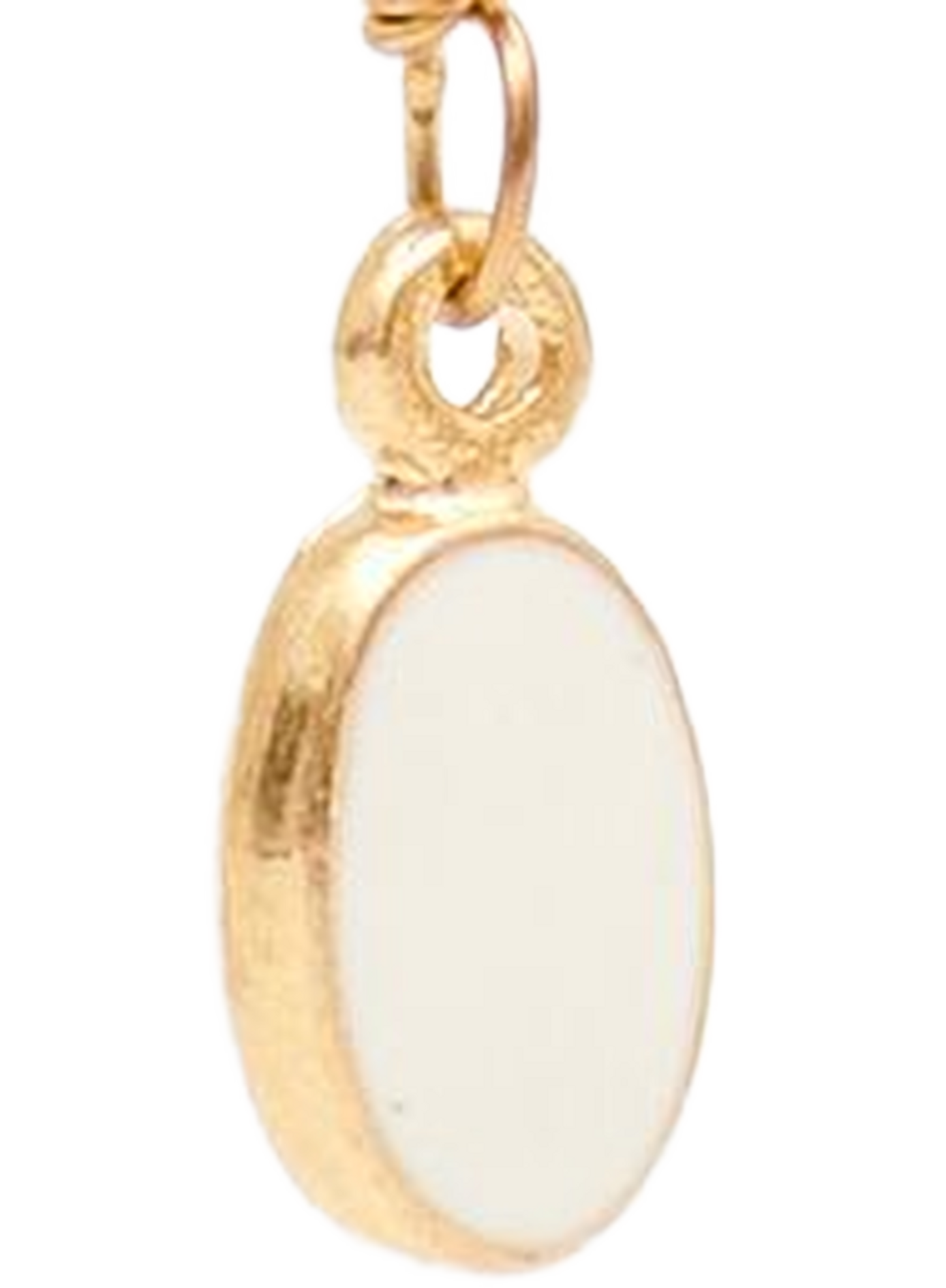 Goldene Ohrhänger mit Quasten Casablanca ISABEL MARANT Weiss