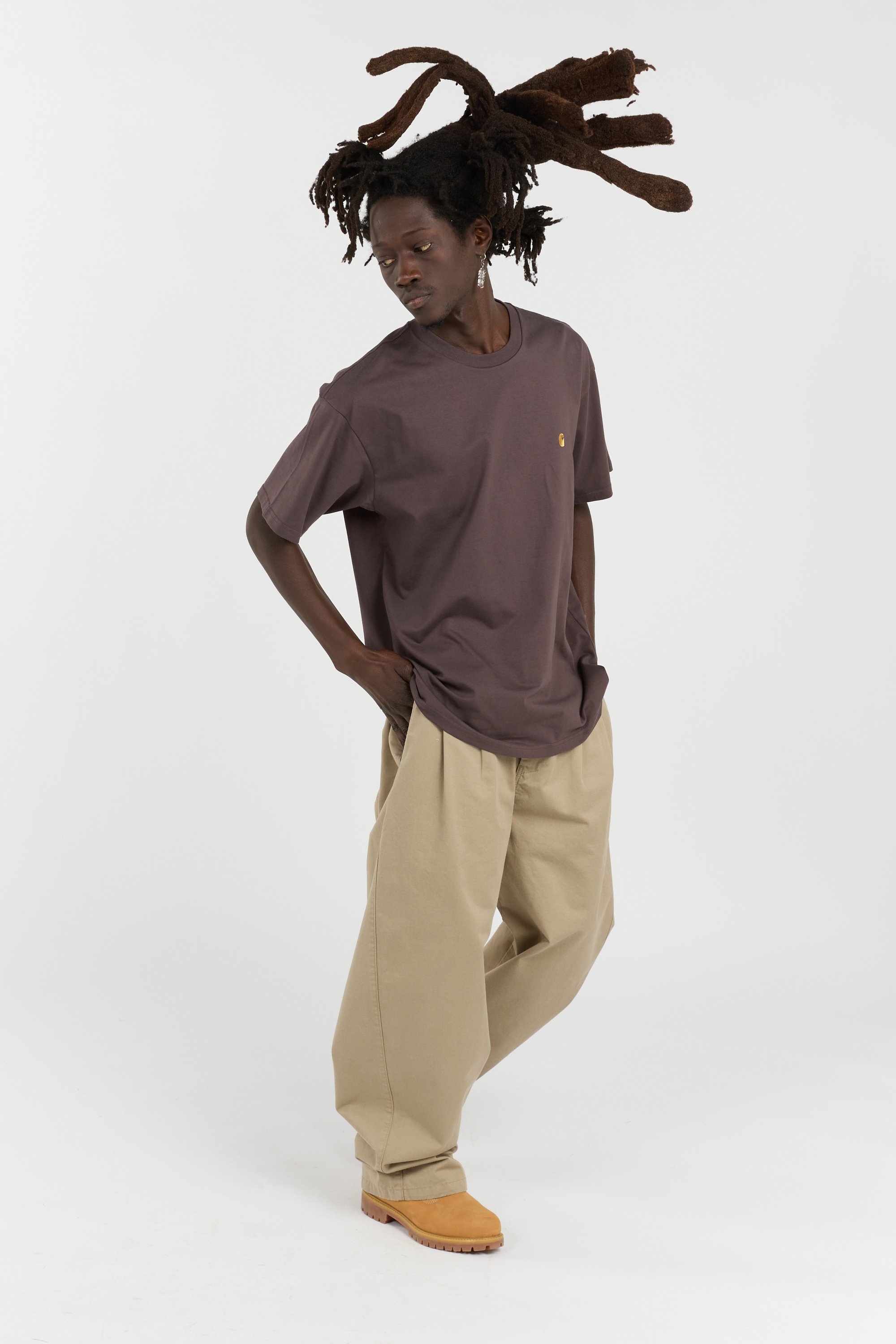 T-shirt chase CARHARTT WIP Marron