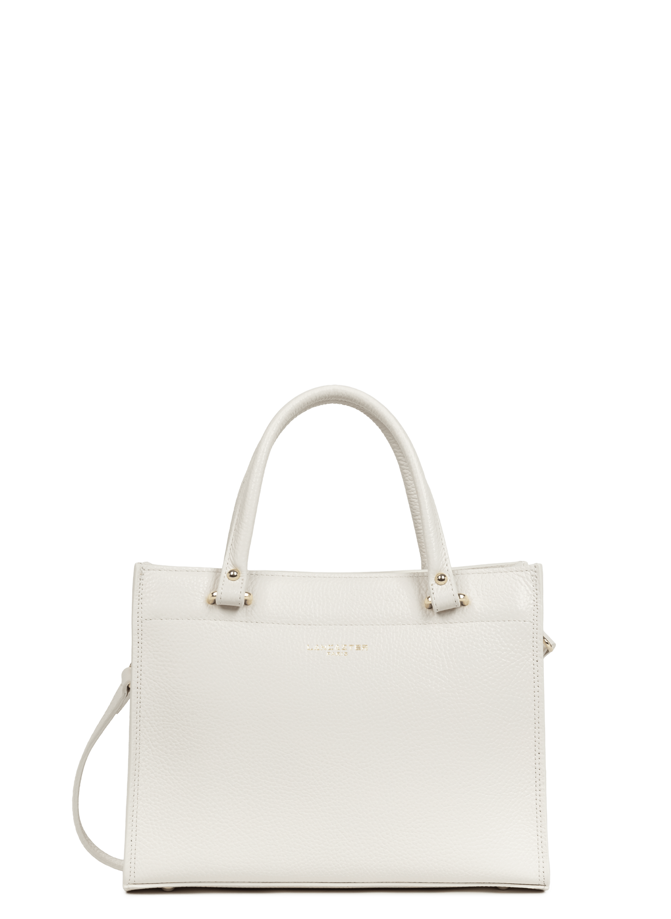 Sac à main - foulonné double daily LANCASTER Blanc