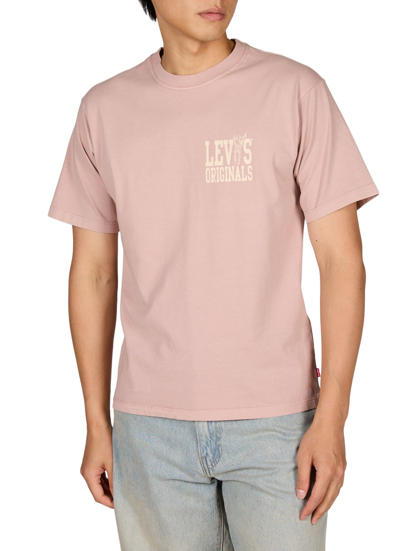 Rundhalsausschnitt T-Shirt aus Baumwolle LEVI'S Rosa