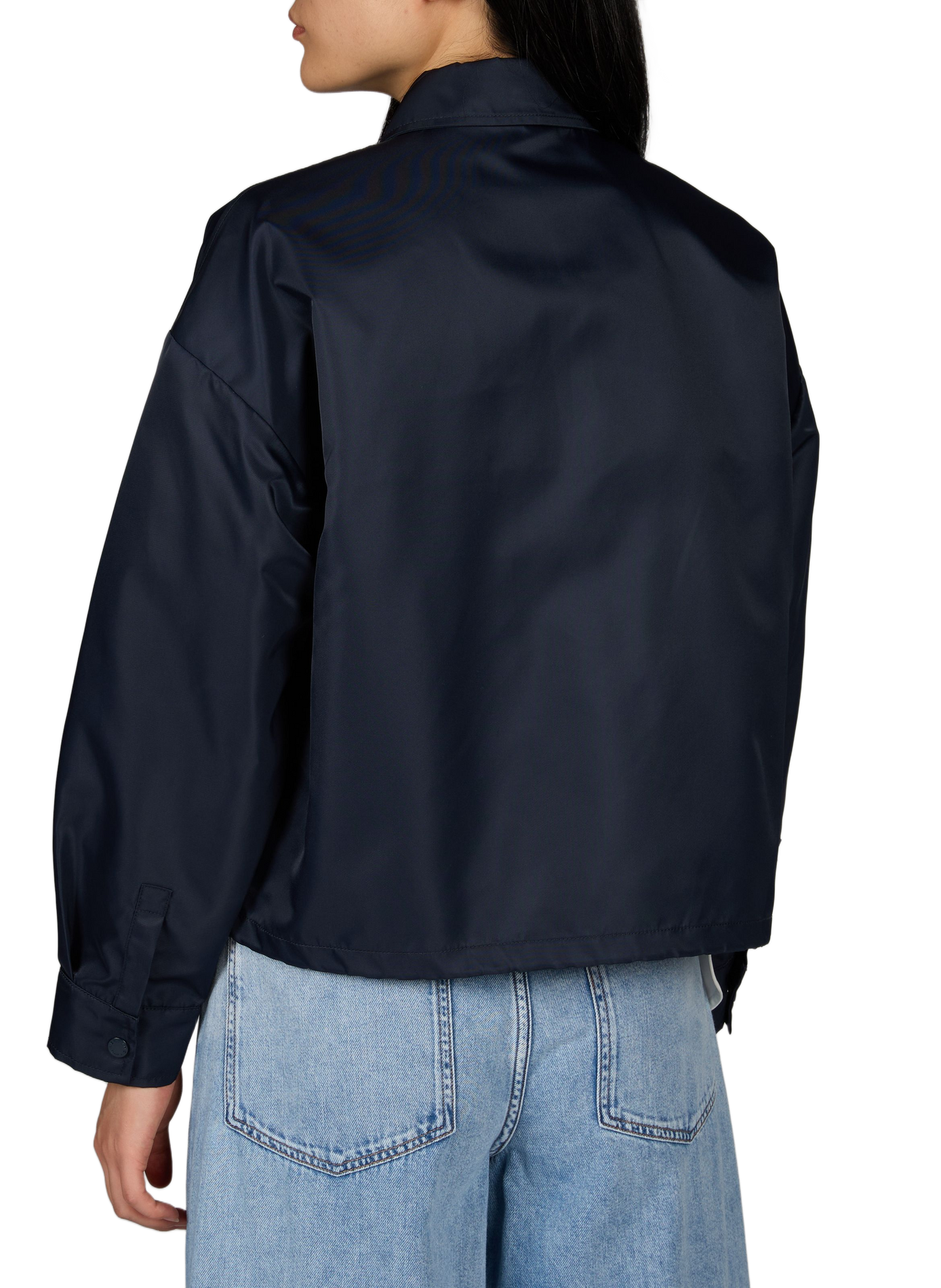 Kurzer Regenmantel mit satinähnlichem Glanz MAX MARA WEEK END Blau