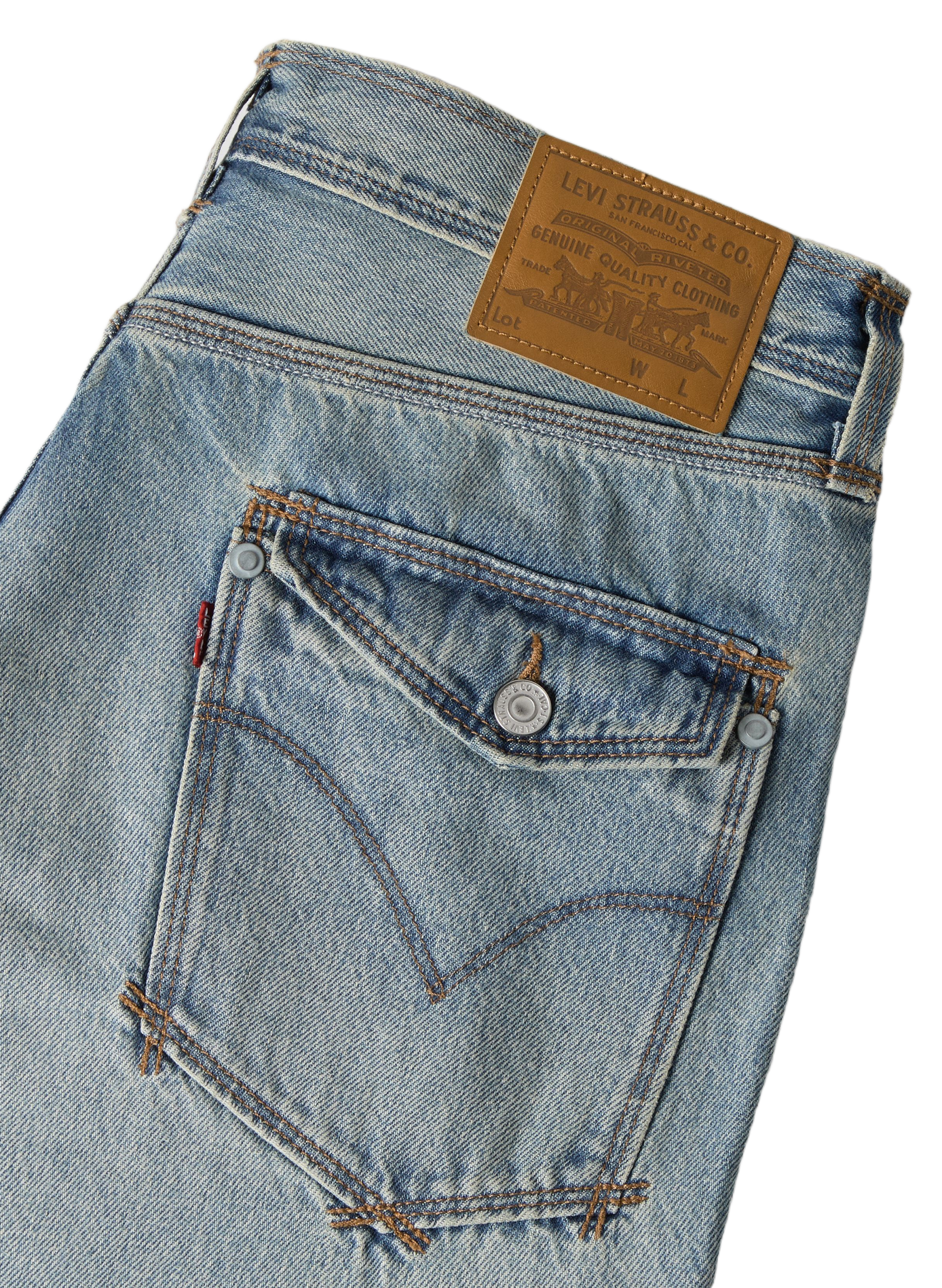 Weite Baggy-Jeans aus Baumwolle LEVI'S Blau