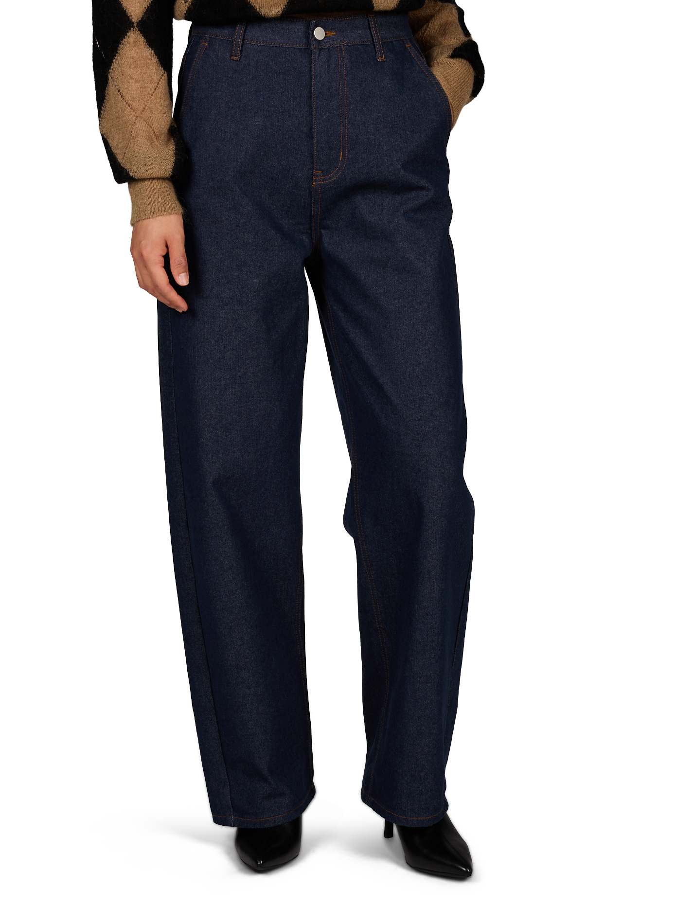 Weite Hose aus Baumwollmischung ARTLOVE Blau