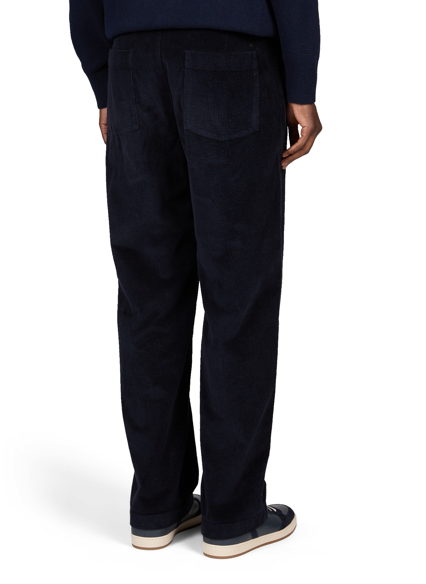 Straight cotton-blend trousers CLOSED Blue