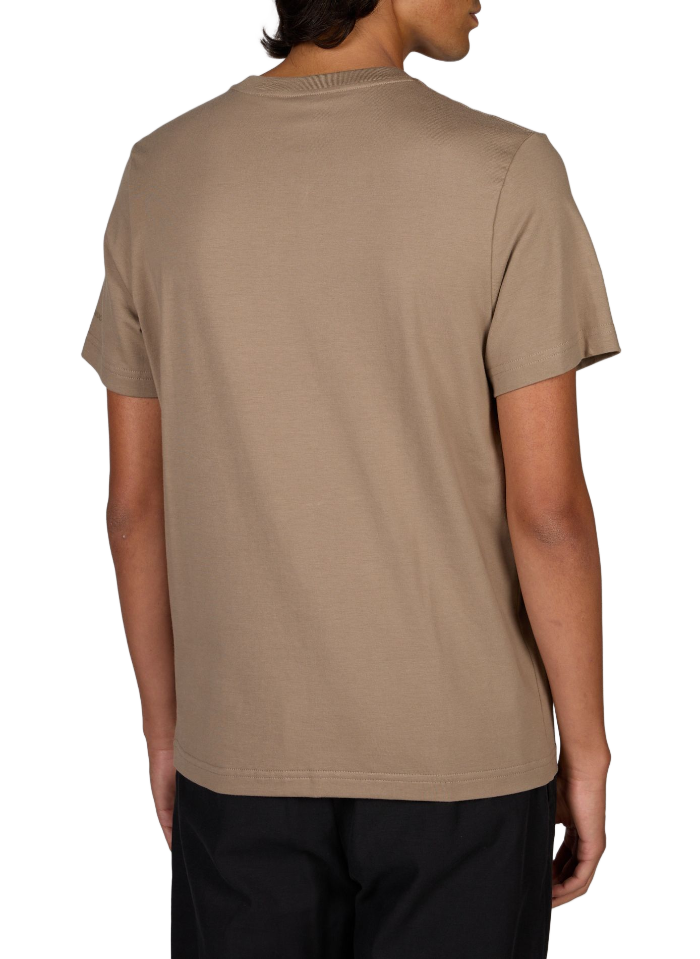 Round-neck cotton T-shirt MOOSE KNUCKLES Beige