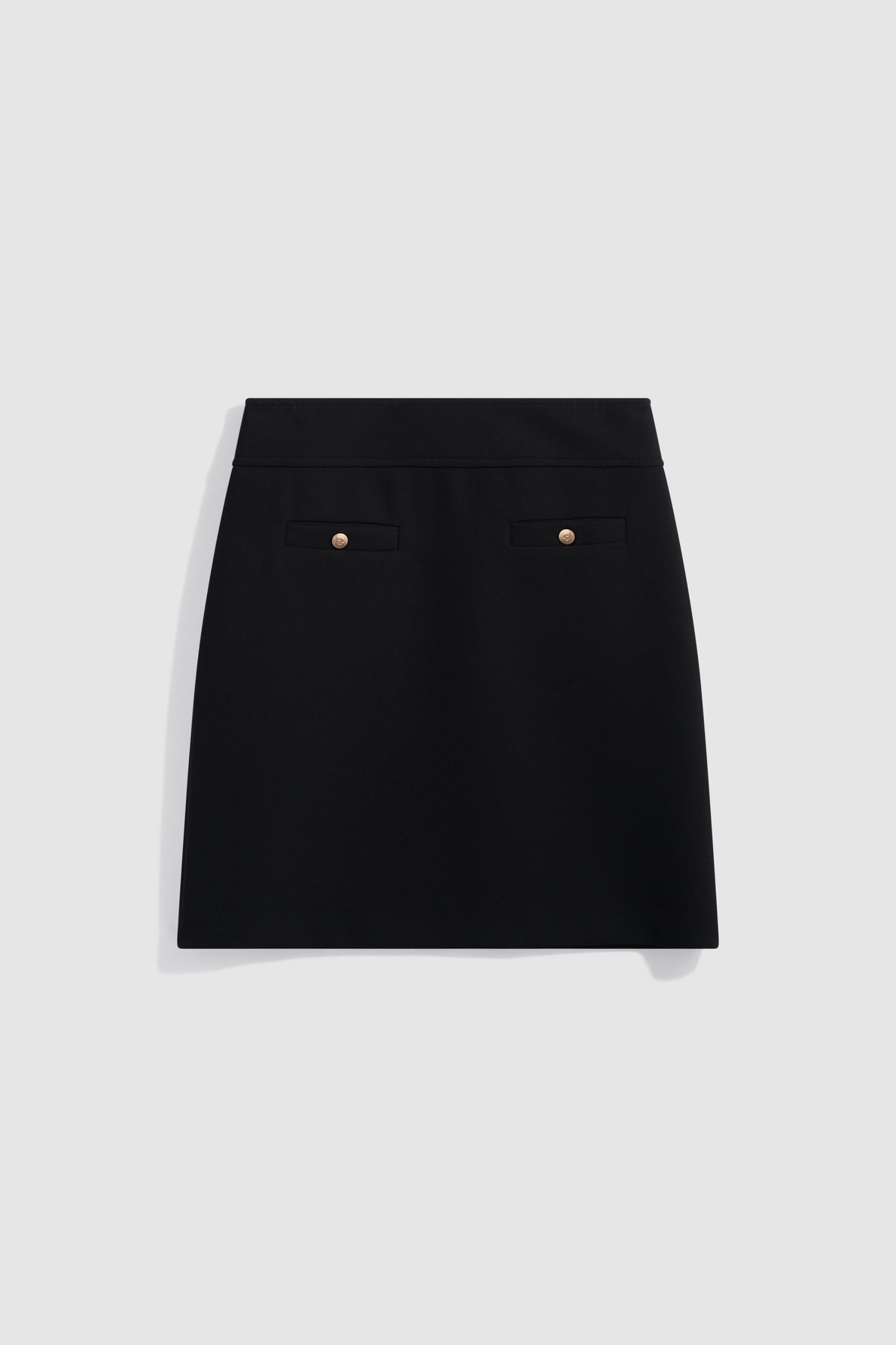 Jupe courte à boutons dorés - thea GERARD DAREL Noir