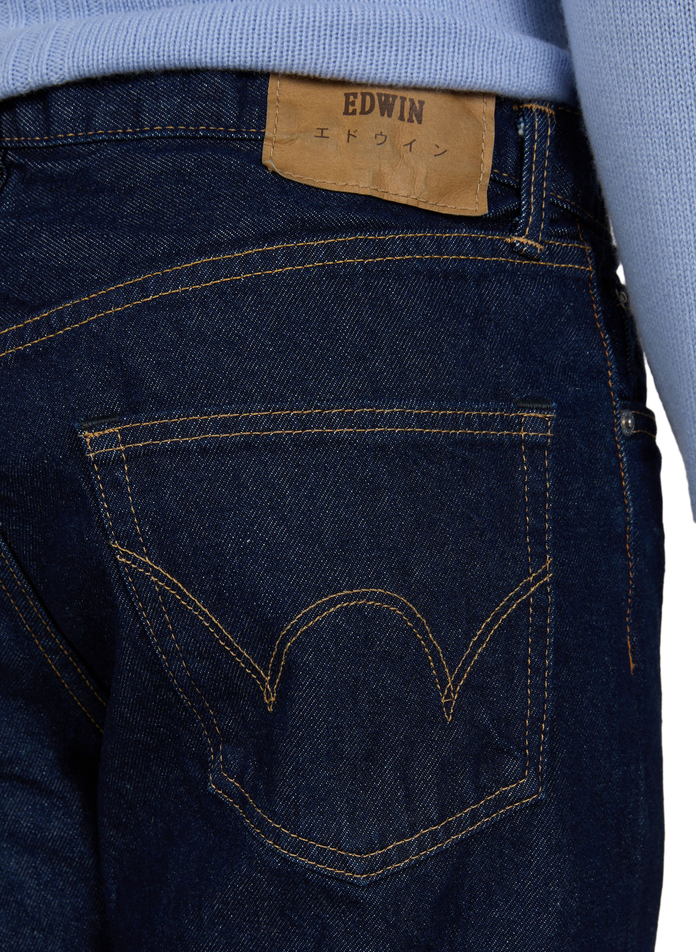 Gerade geschnittene blaue Jeans aus Baumwolle EDWIN Blau
