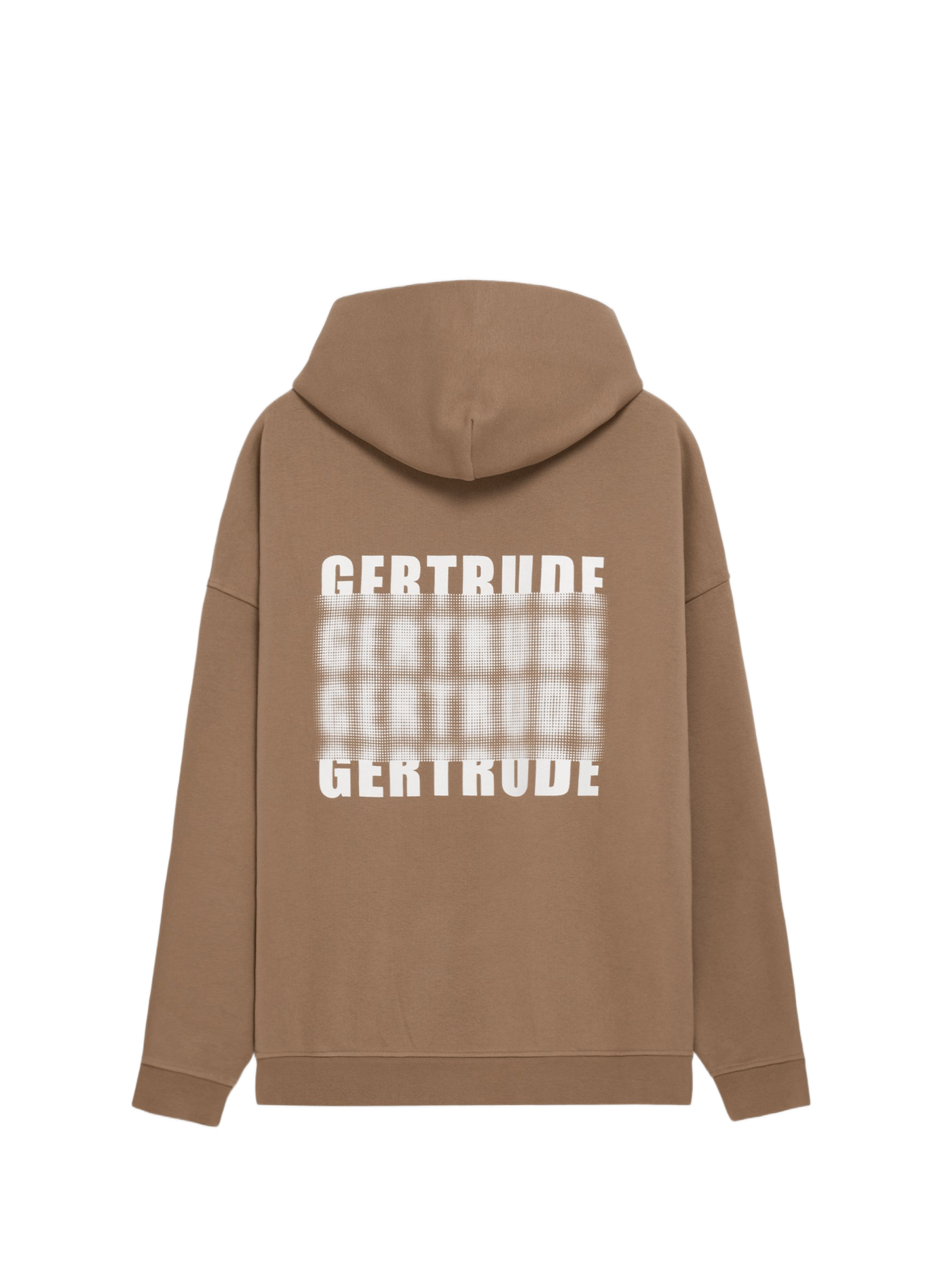 Antoinedots straight-fit printed cotton-blend hoodie GERTRUDE Brown