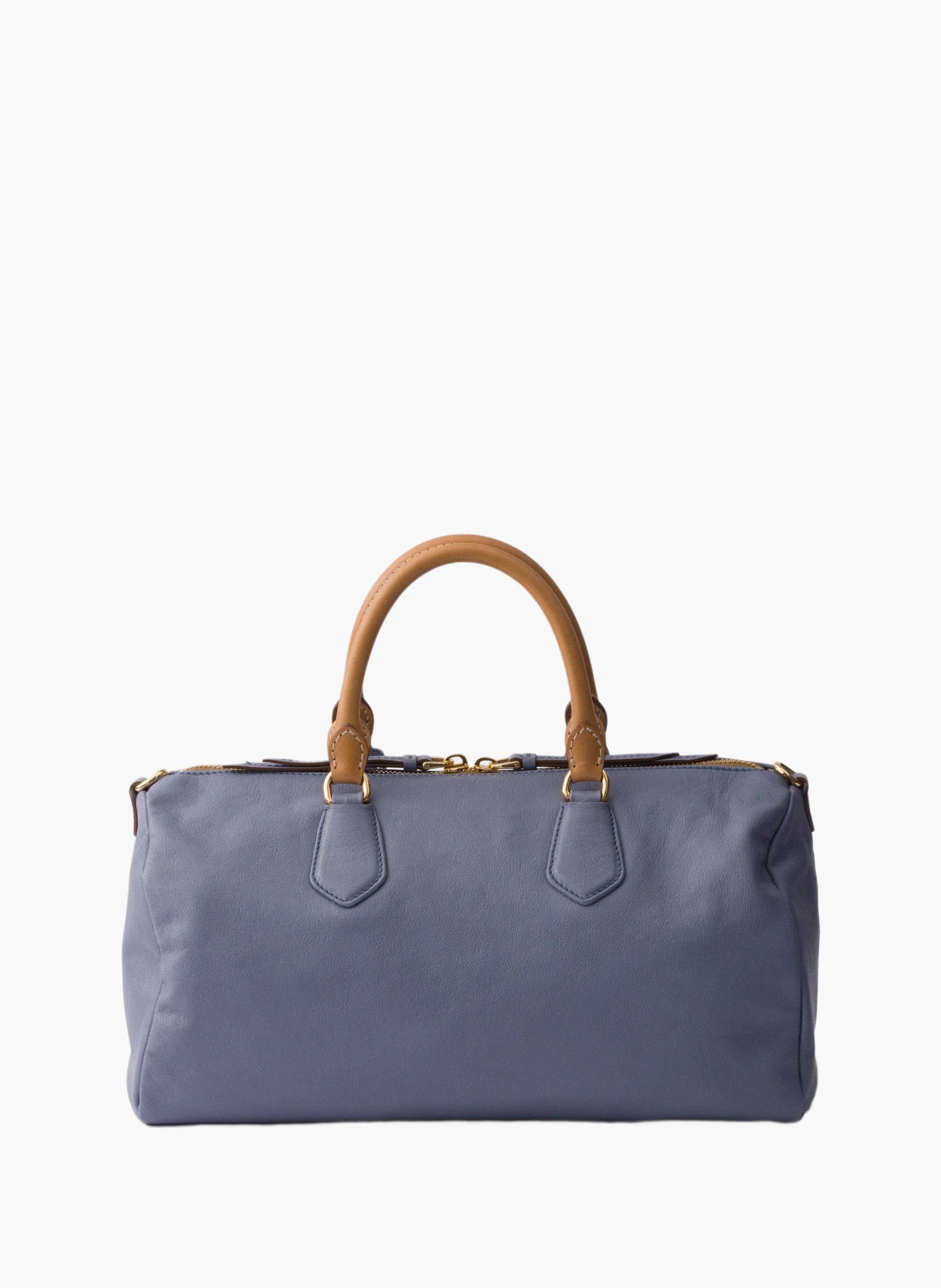 Grand sac à main prada evasion en cuir PRADA Bleu
