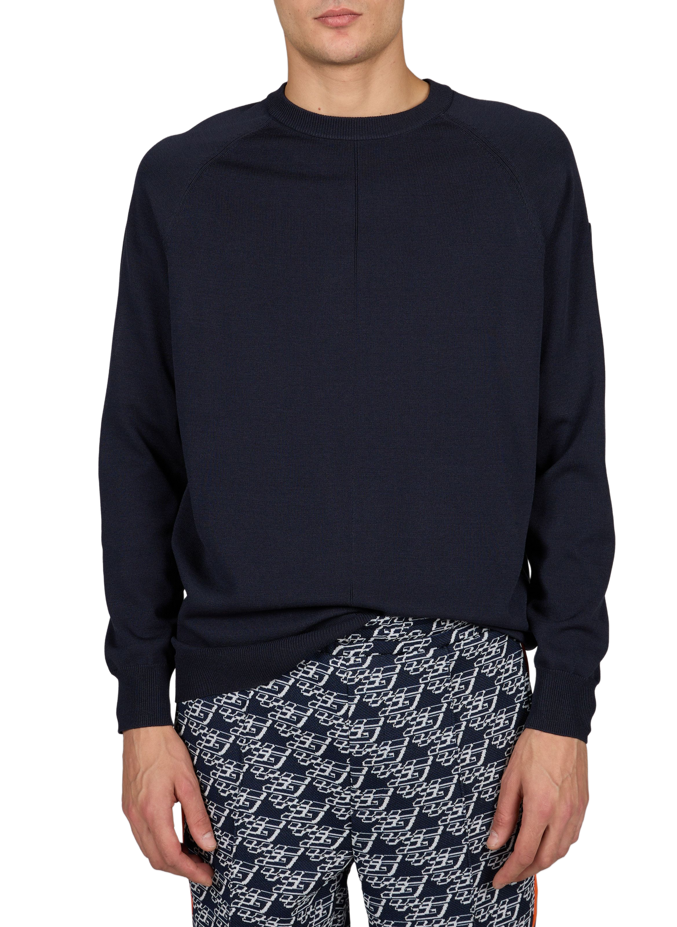 Gerade geschnittenes Sweatshirt mit Logo GERTRUDE Blau