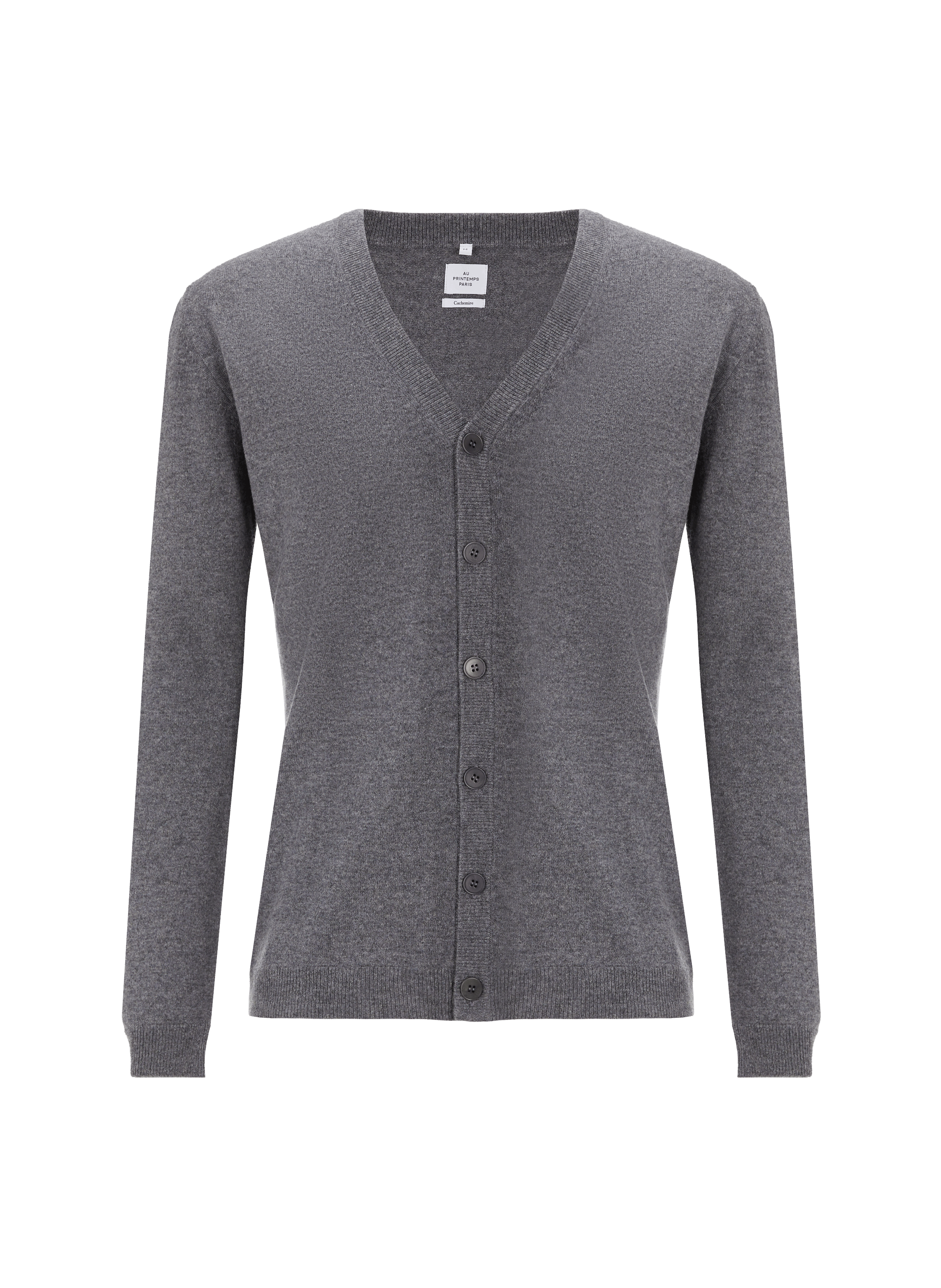 AU PRINTEMPS PARIS Gilet en cachemire Gris