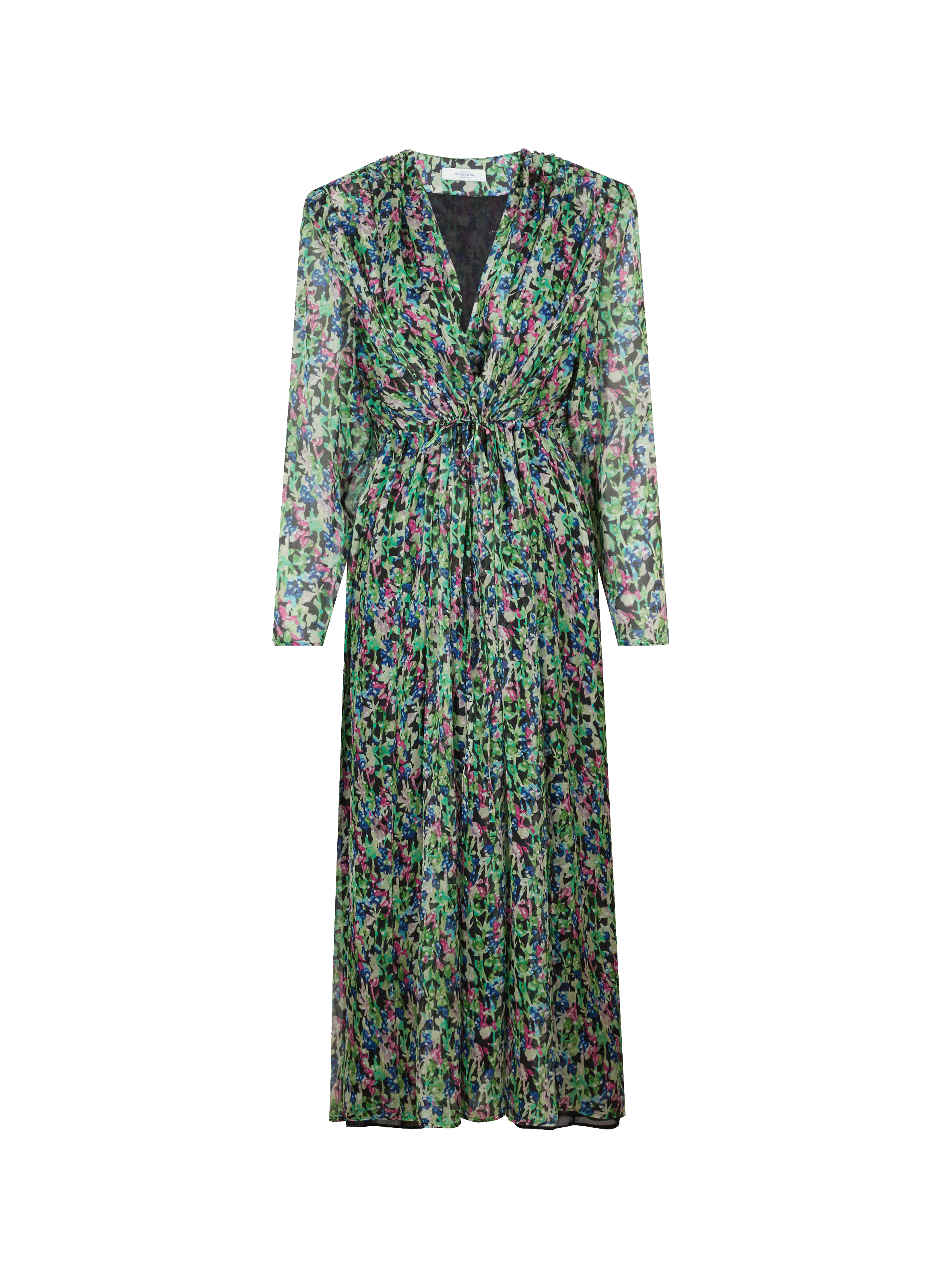 Robe fleurie en soie