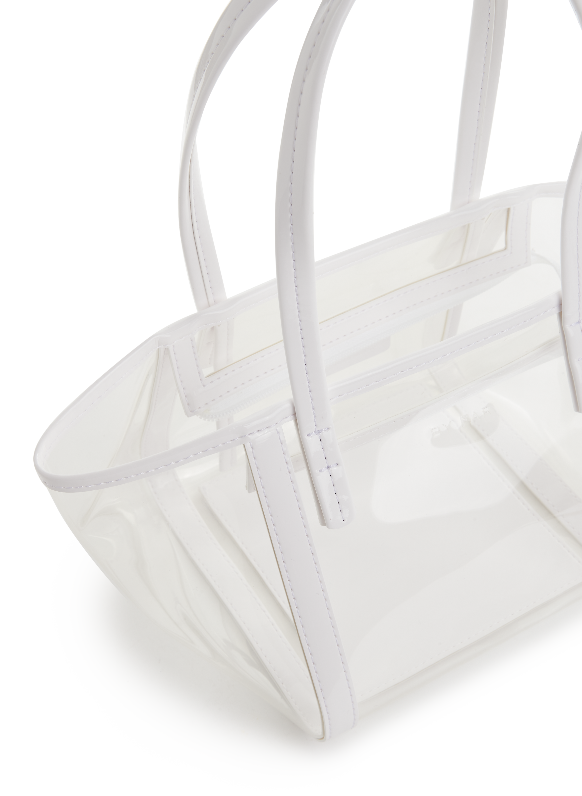 Sac porté épaule Bar transparent BY FAR Transparent