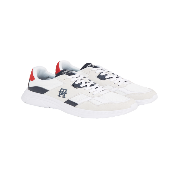 Tommy Hilfiger Bi-material Trainers In White