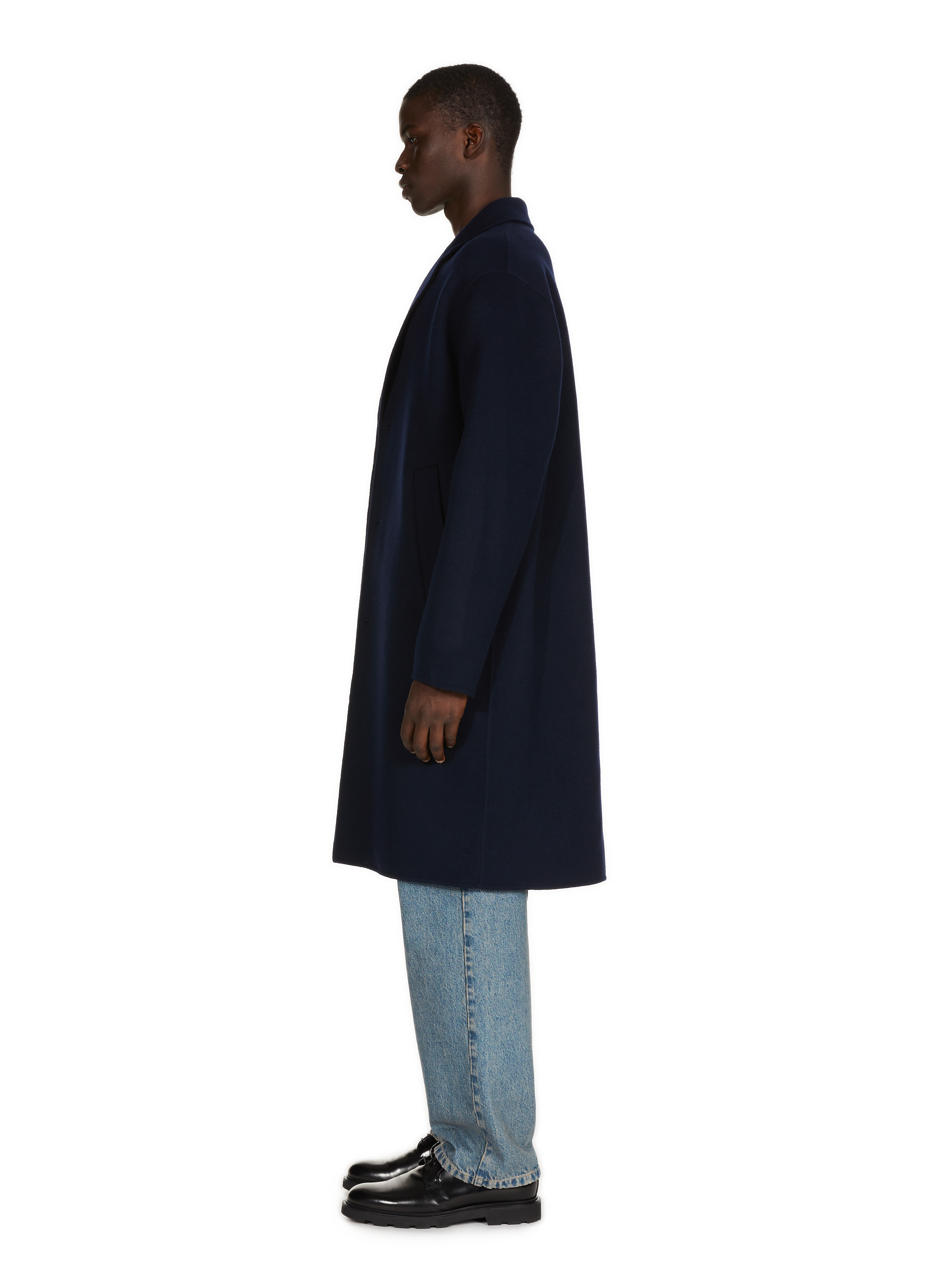 Straight wool coat SAISON 1865 Blue