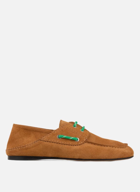 Mocassins à lacets en cuir nubuck Marron by SANDRO SANDRO Mocassins à lacets en cuir nubuck Marron