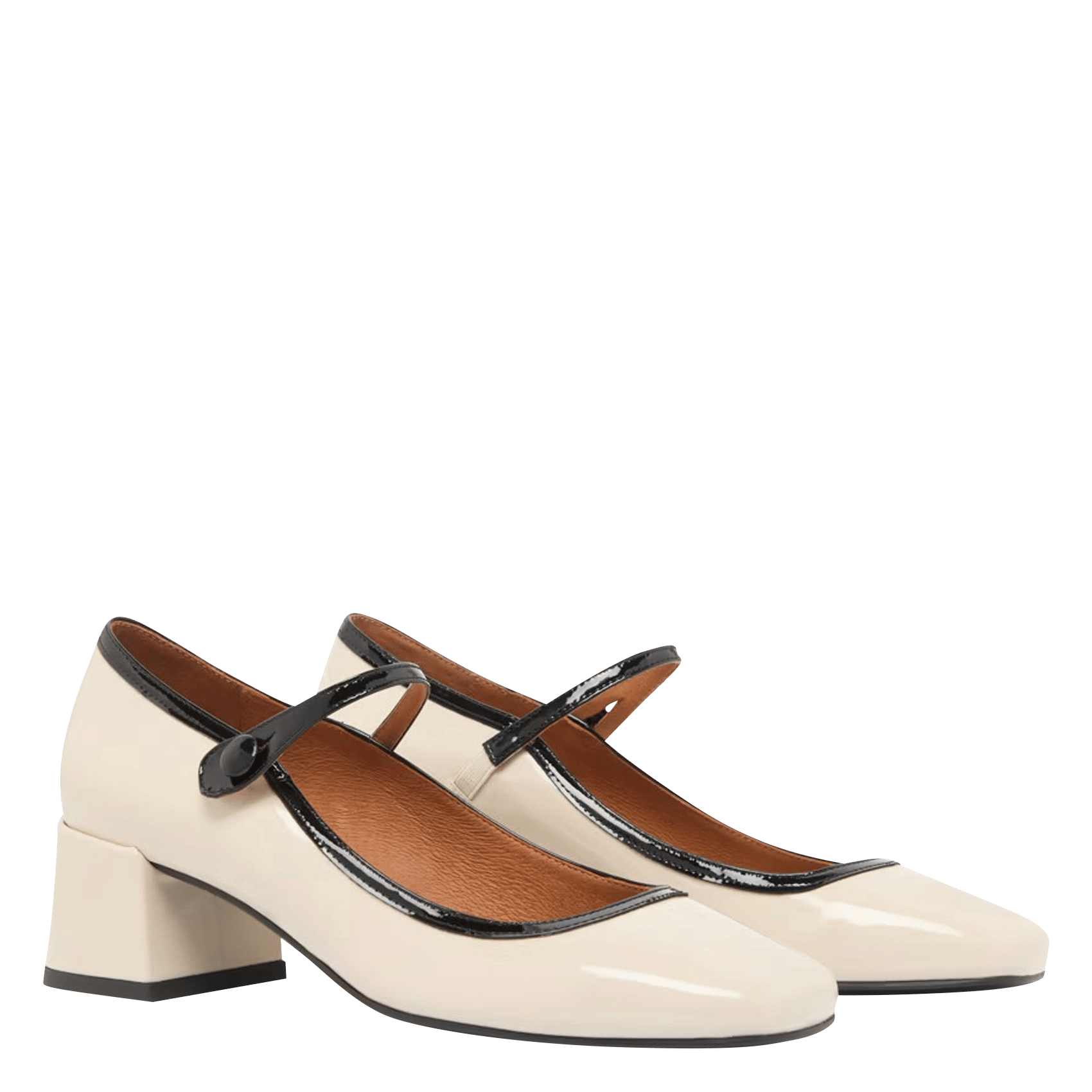 Escarpins en cuir vernis Donzai JONAK Blanc