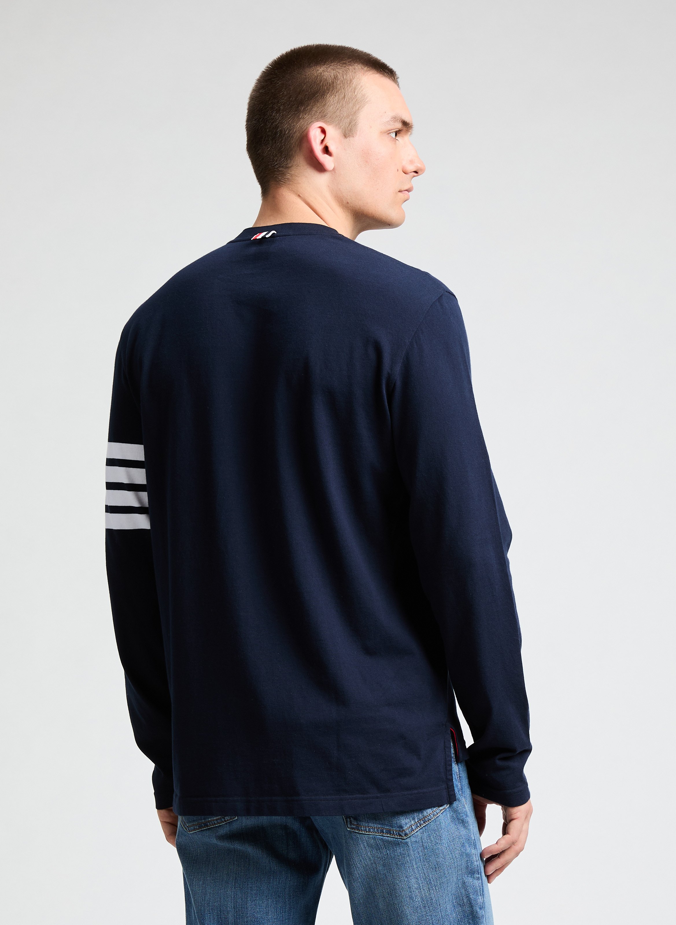 Long sleeve T-shirt THOM BROWNE Blue