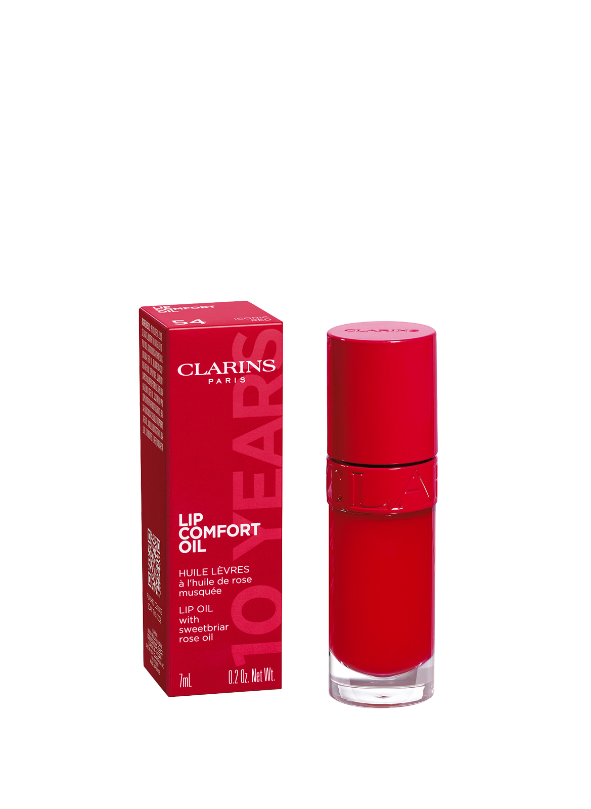 Limited Edition 10th Anniversary Lip Comfort Oil CLARINS 54 iconic red