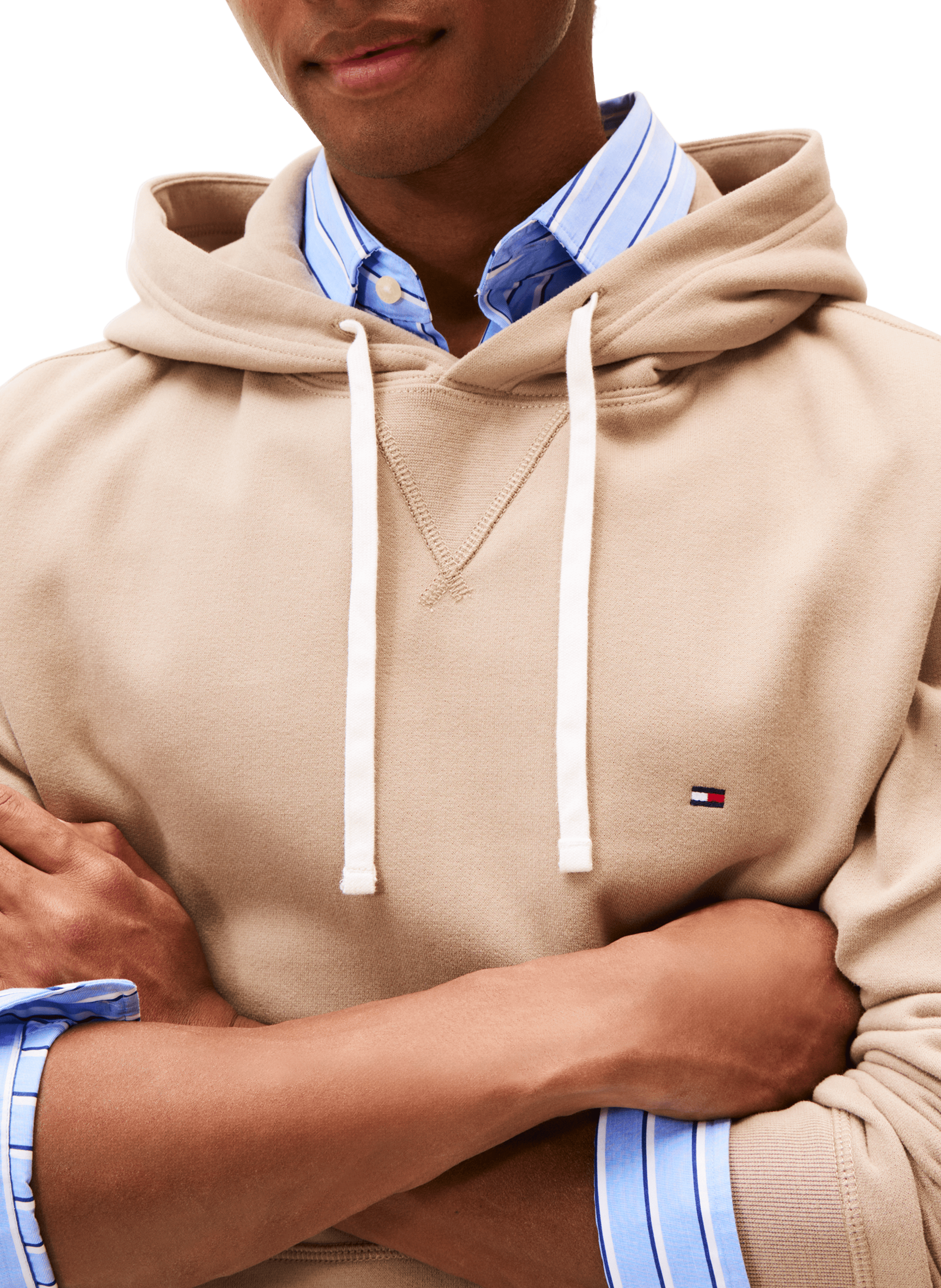 Fleece hoodie TOMMY HILFIGER Beige