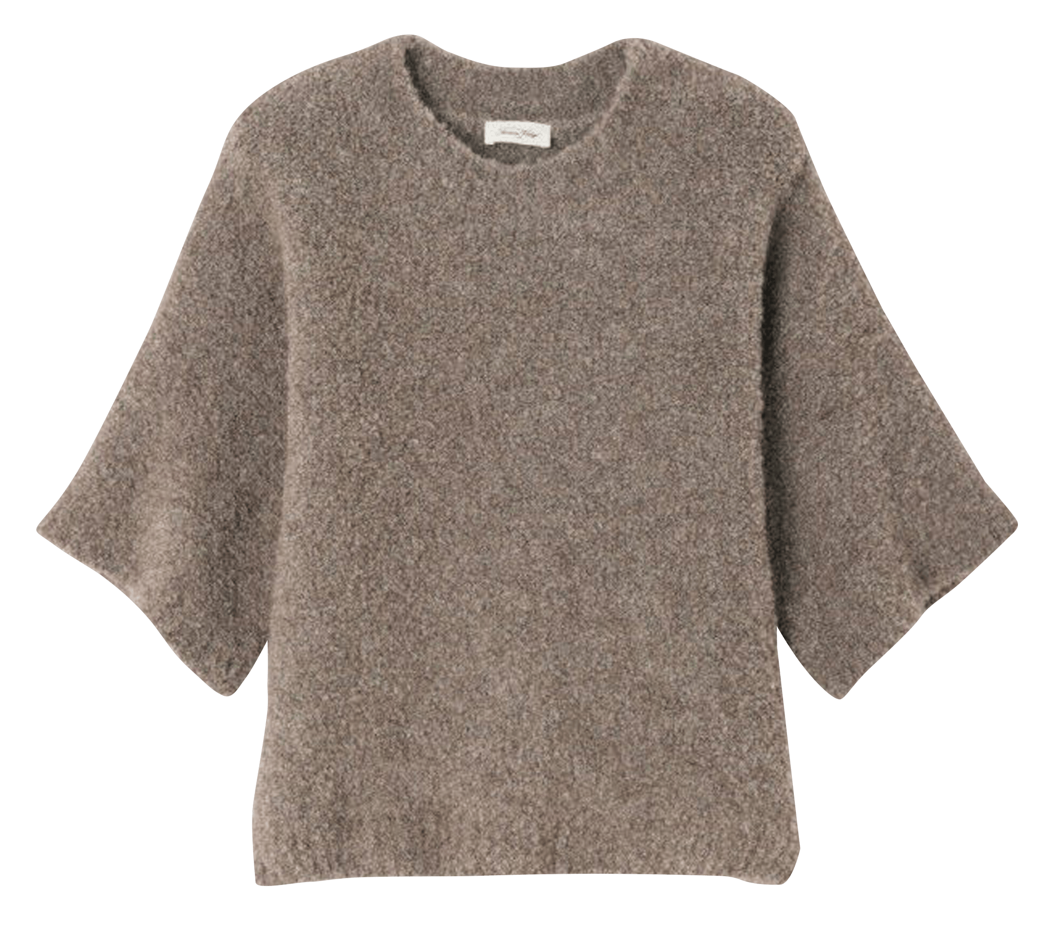 Pull oversize col rond en laine mélangée zolly AMERICAN VINTAGE Beige