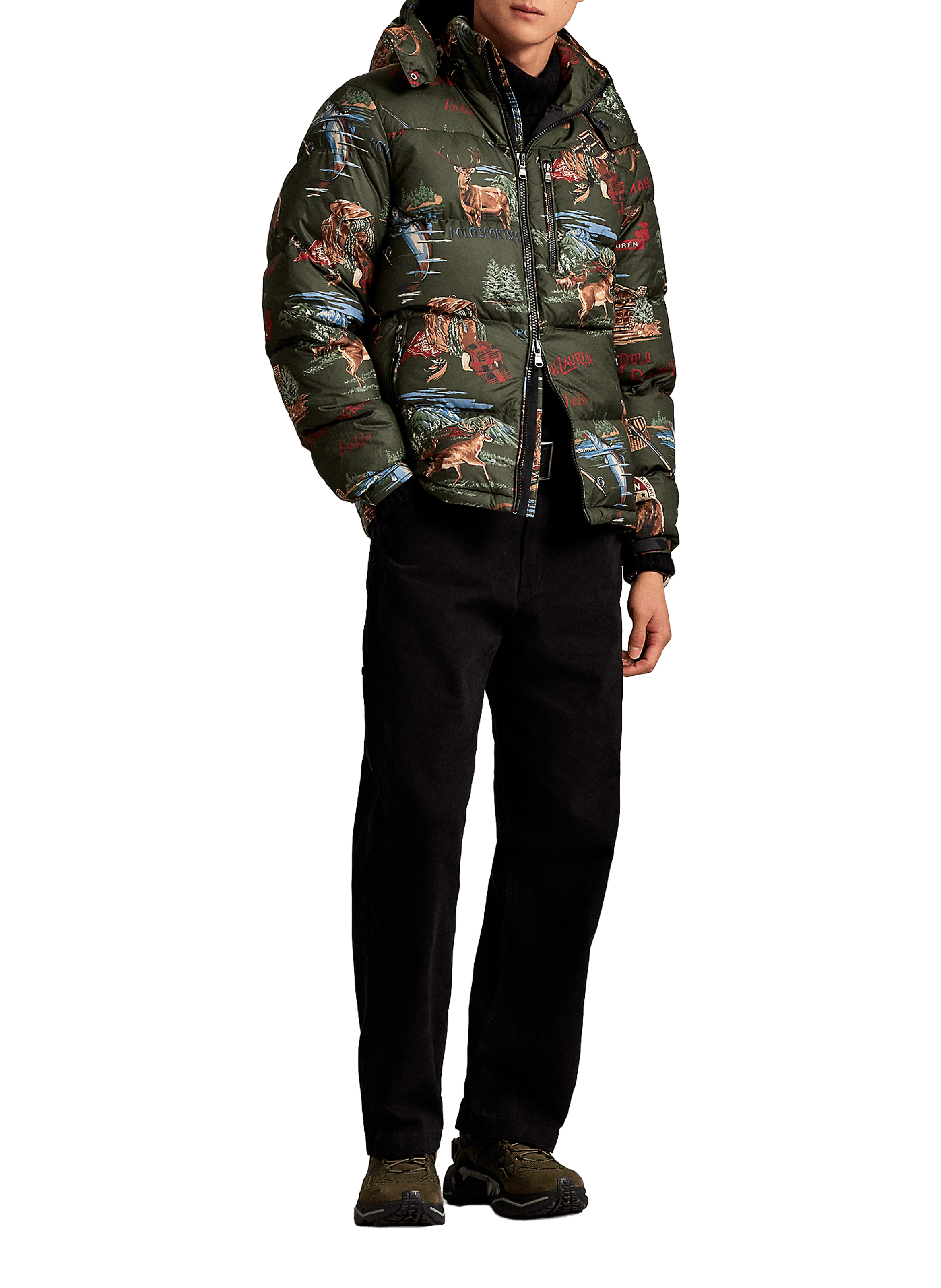 Printed hooded jacket POLO RALPH LAUREN Multicolour