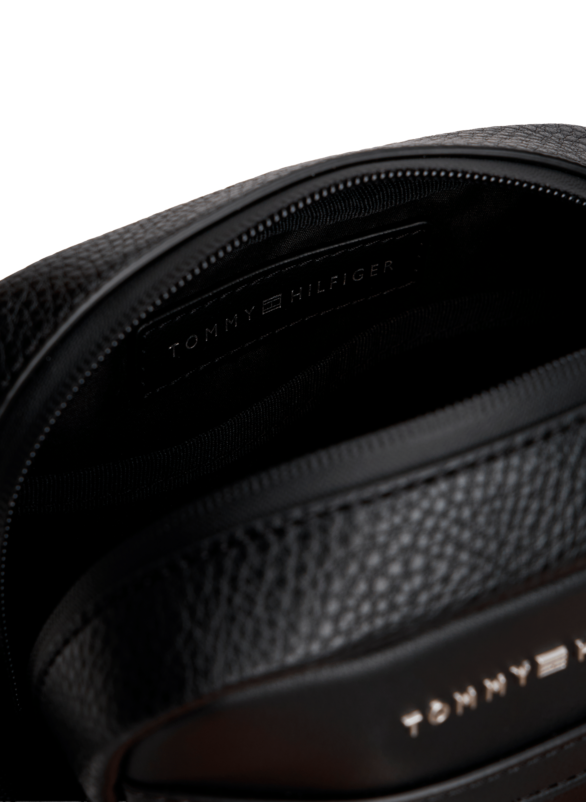 Faux leather crossbody bag TOMMY HILFIGER Black