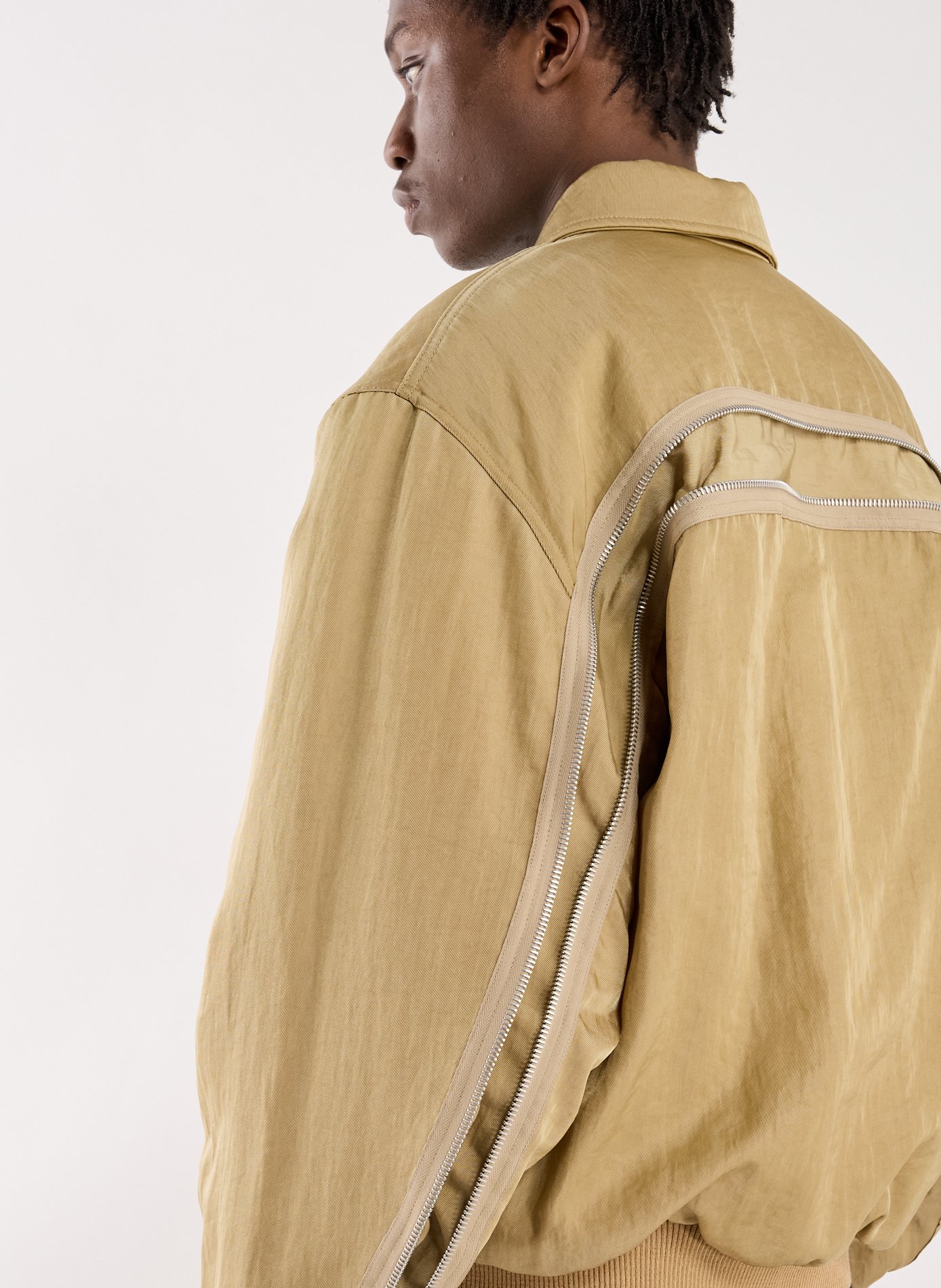 Plain bomber jacket DRIES VAN NOTEN Beige