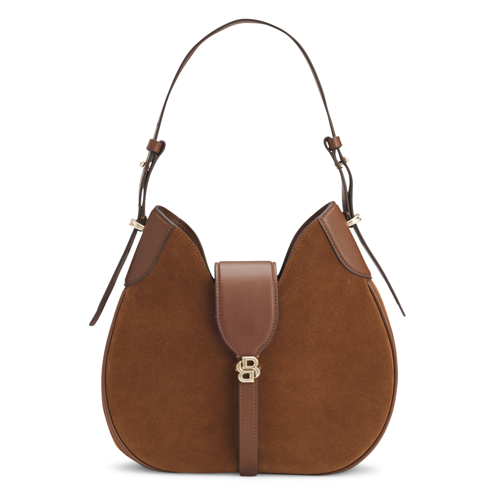 Sac à main en cuir BOSS Marron