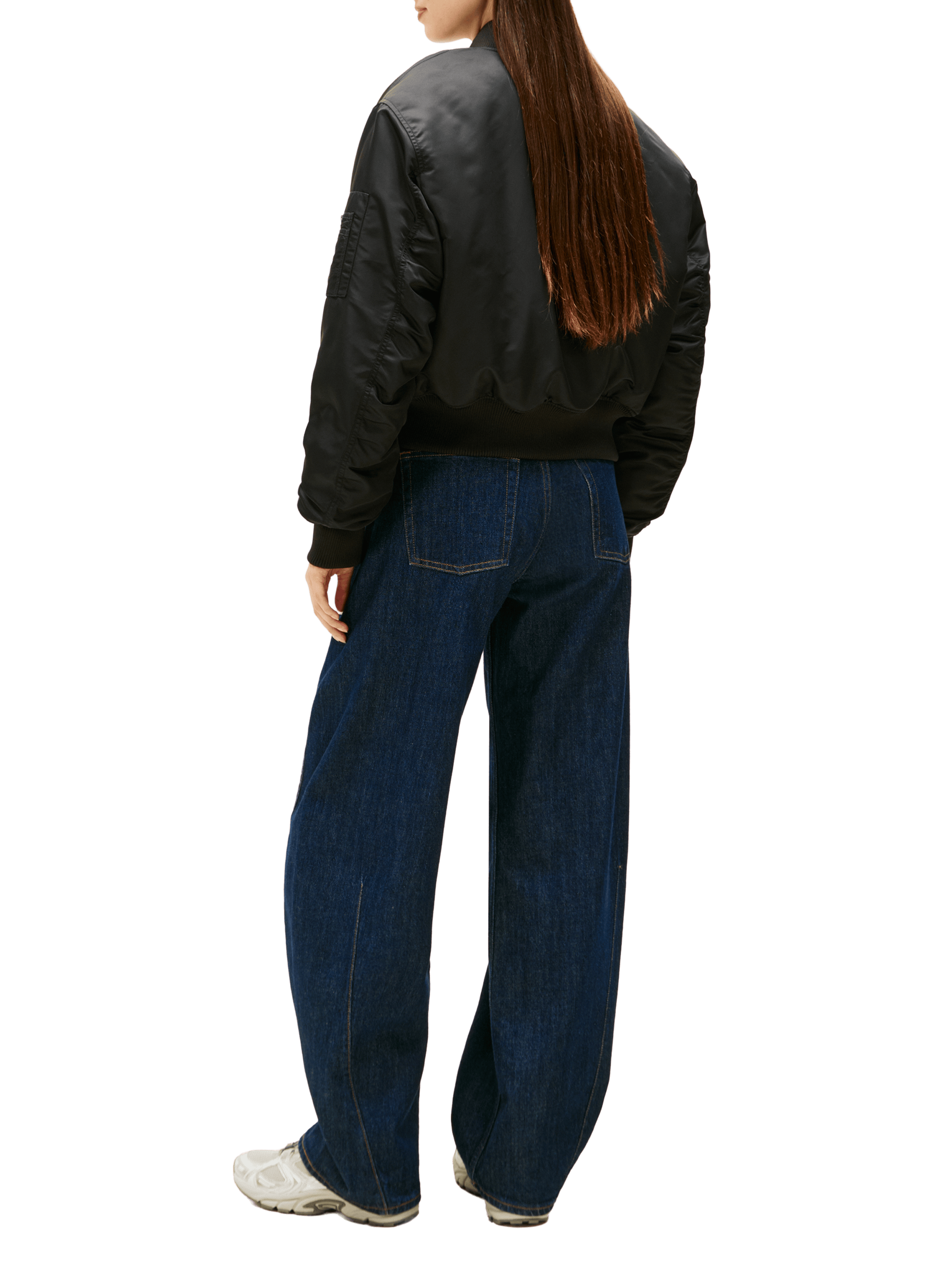 Bomber court zippé en nylon TOMMY HILFIGER Noir