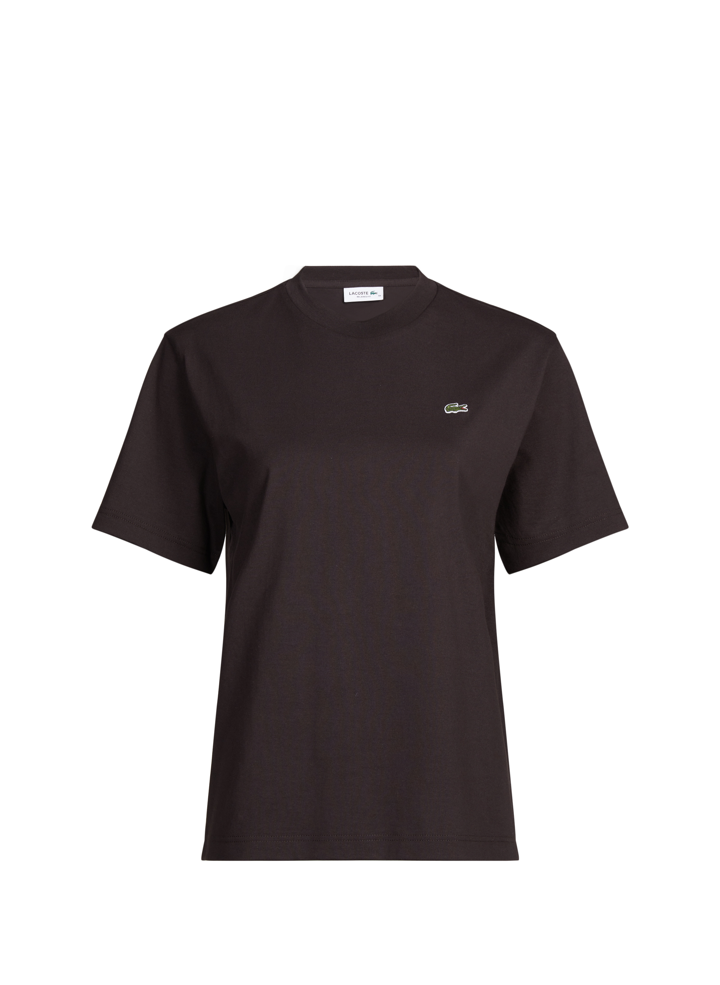 T-shirt en coton LACOSTE Marron