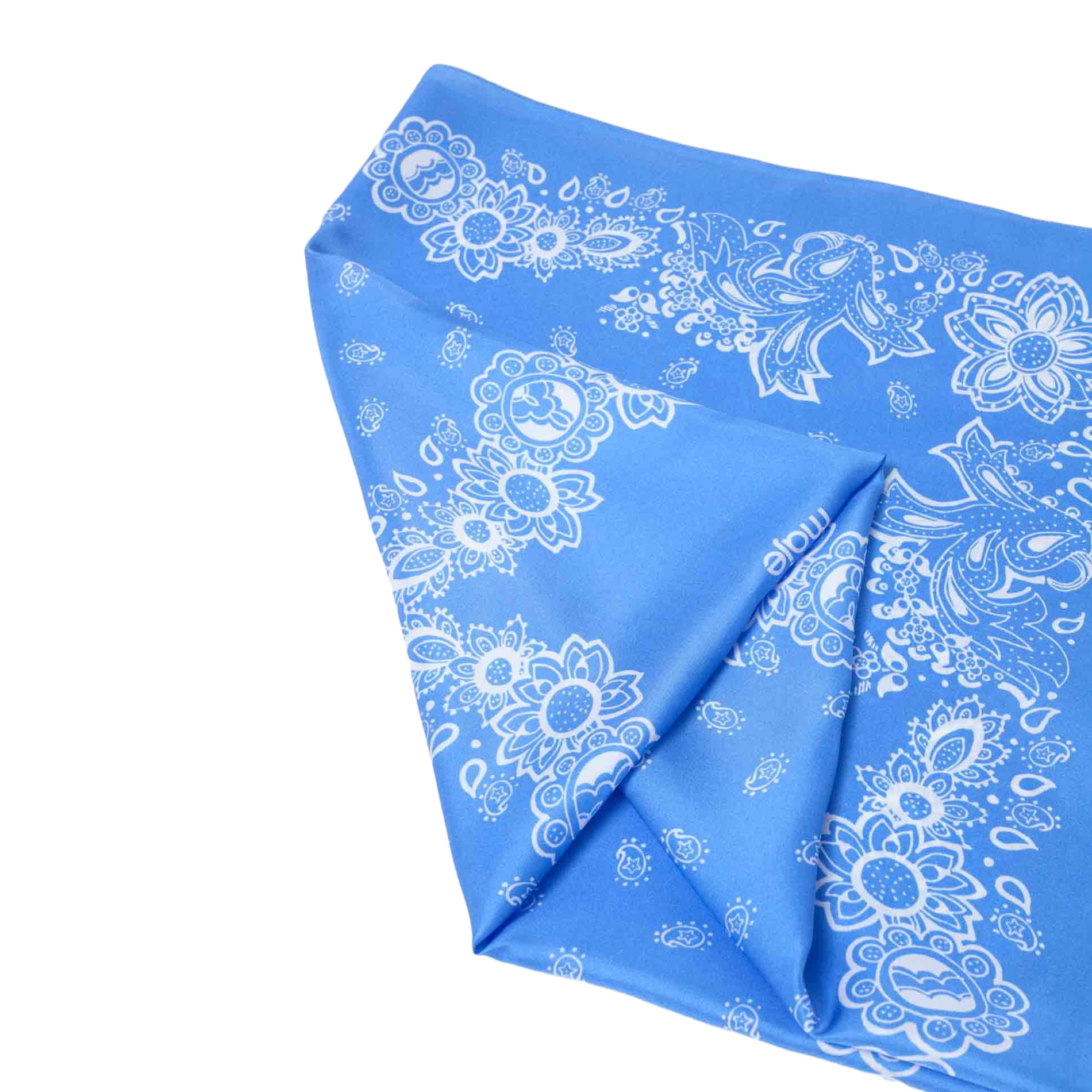 Foulard en soie imprimé MAJE Bleu