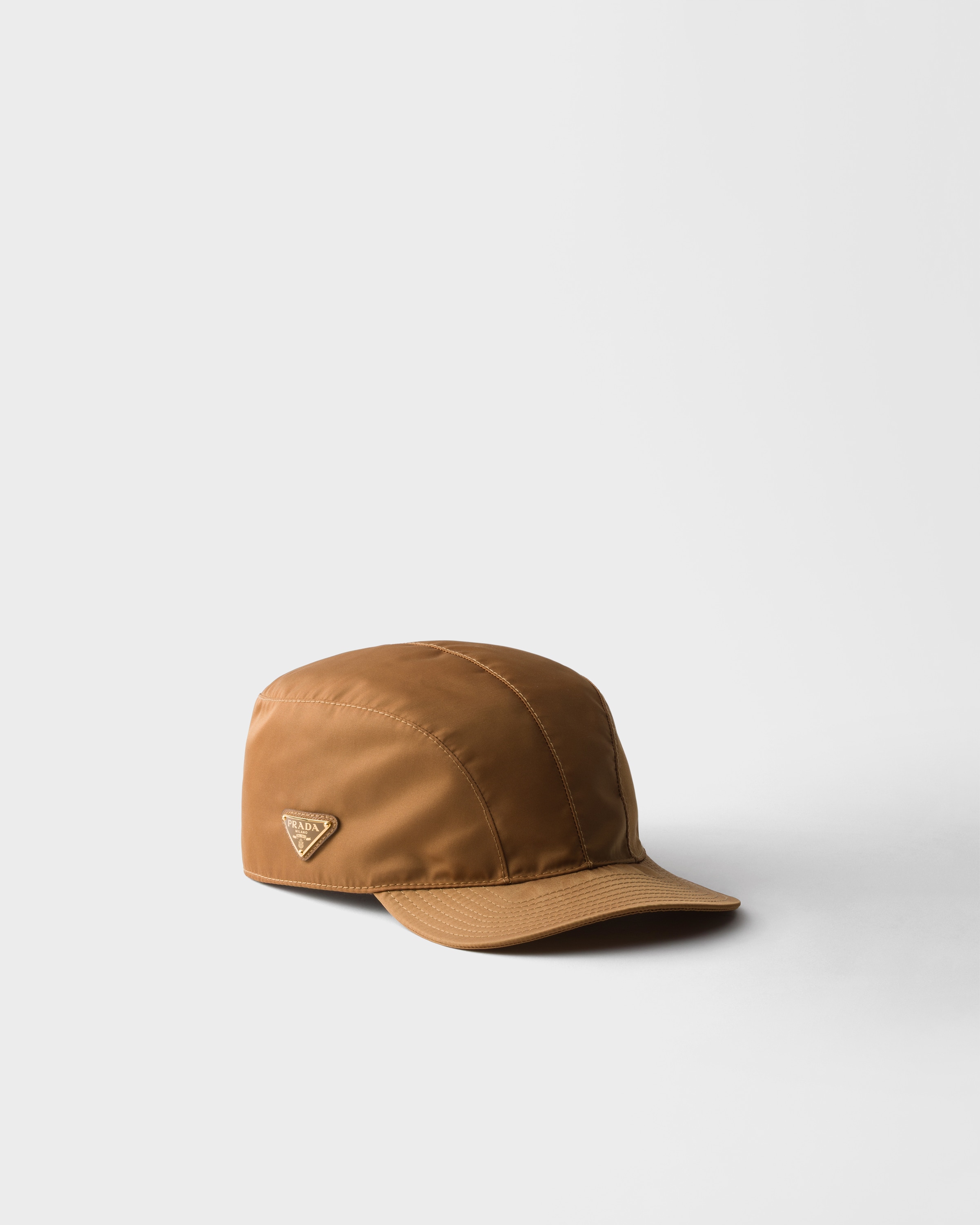 Casquette de baseball en re-nylon PRADA Marron