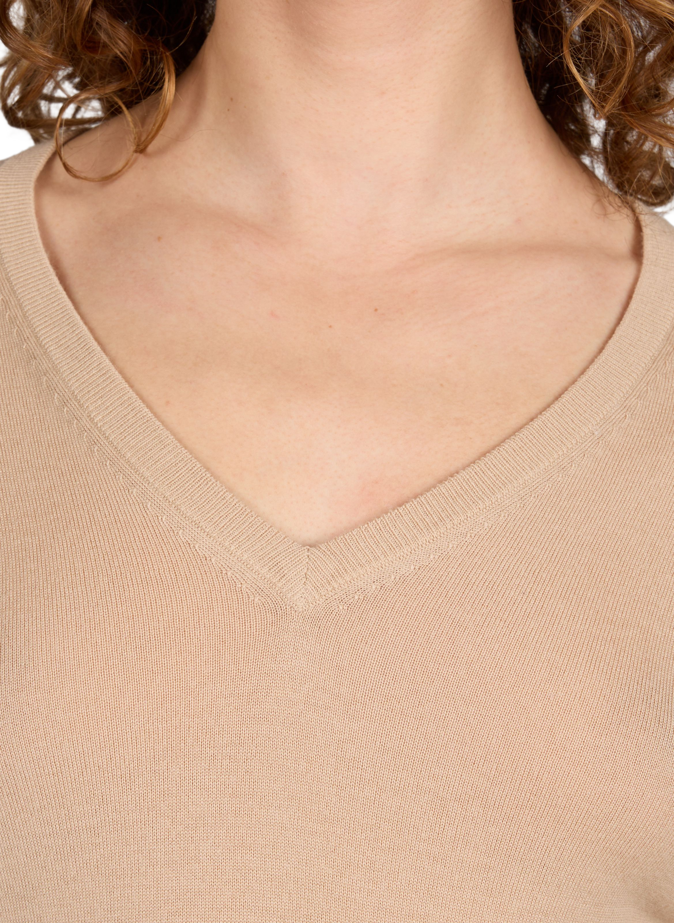 Pull droit Aria en laine mérinos AU PRINTEMPS PARIS Beige