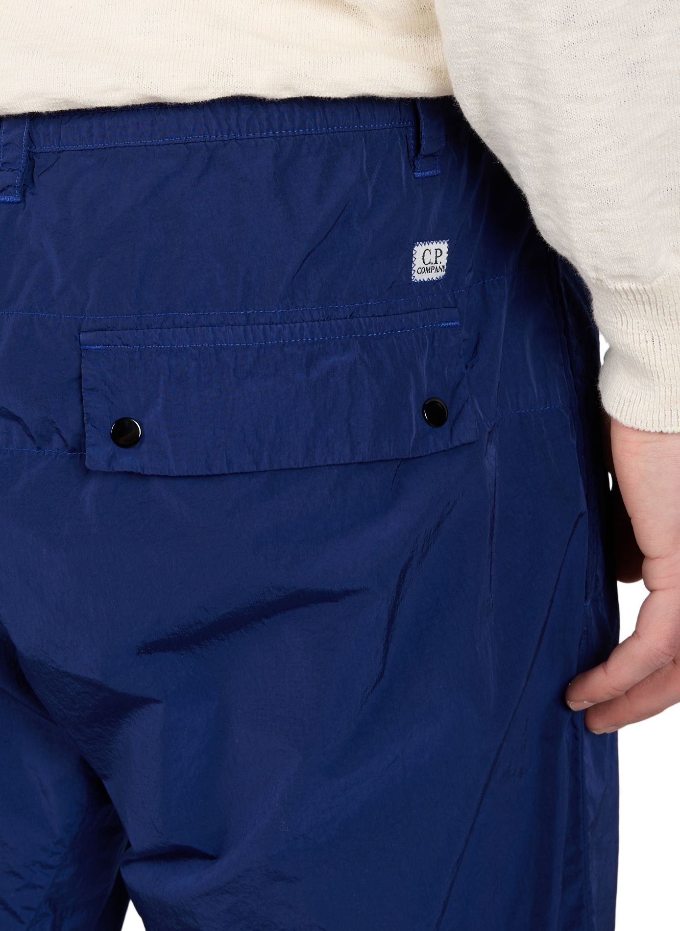 Quilted straight-leg trousers CP COMPANY Blue