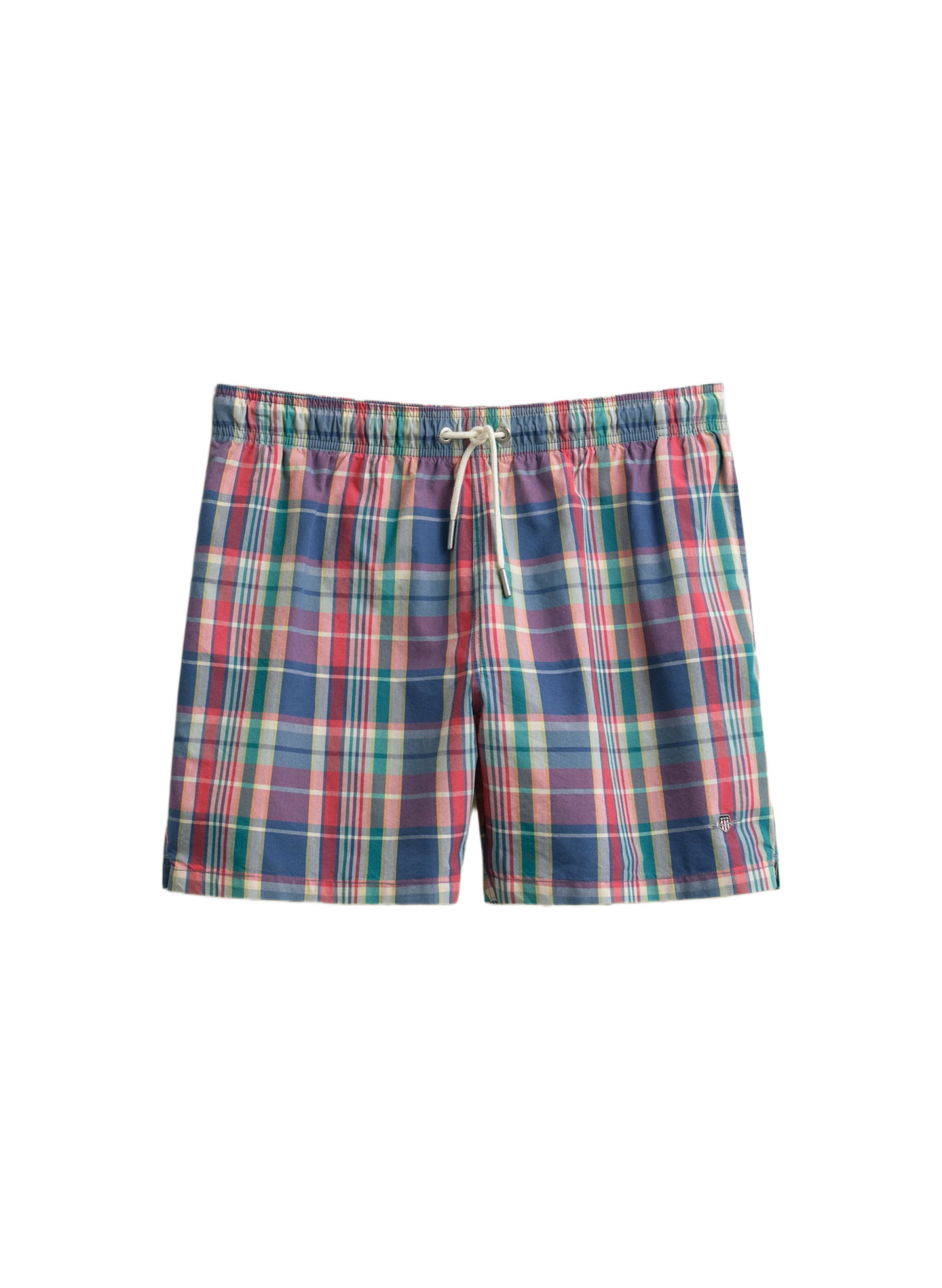 Short da bagno a quadri con logo GANT Rosa