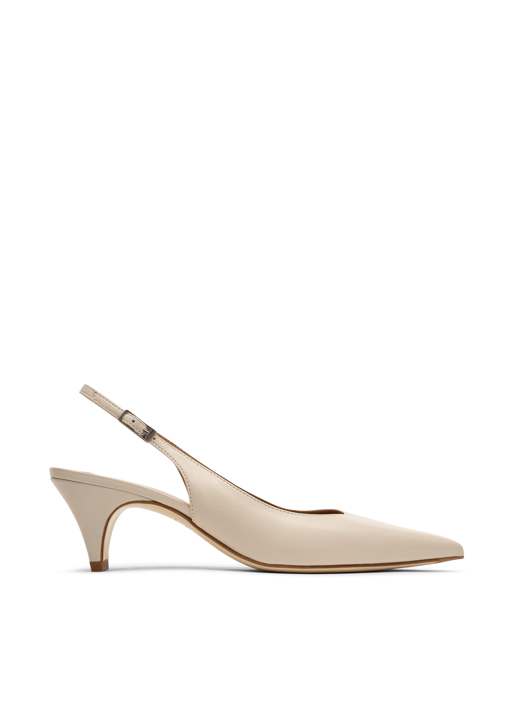 Sling back roki en nappa PARALLELE Blanc