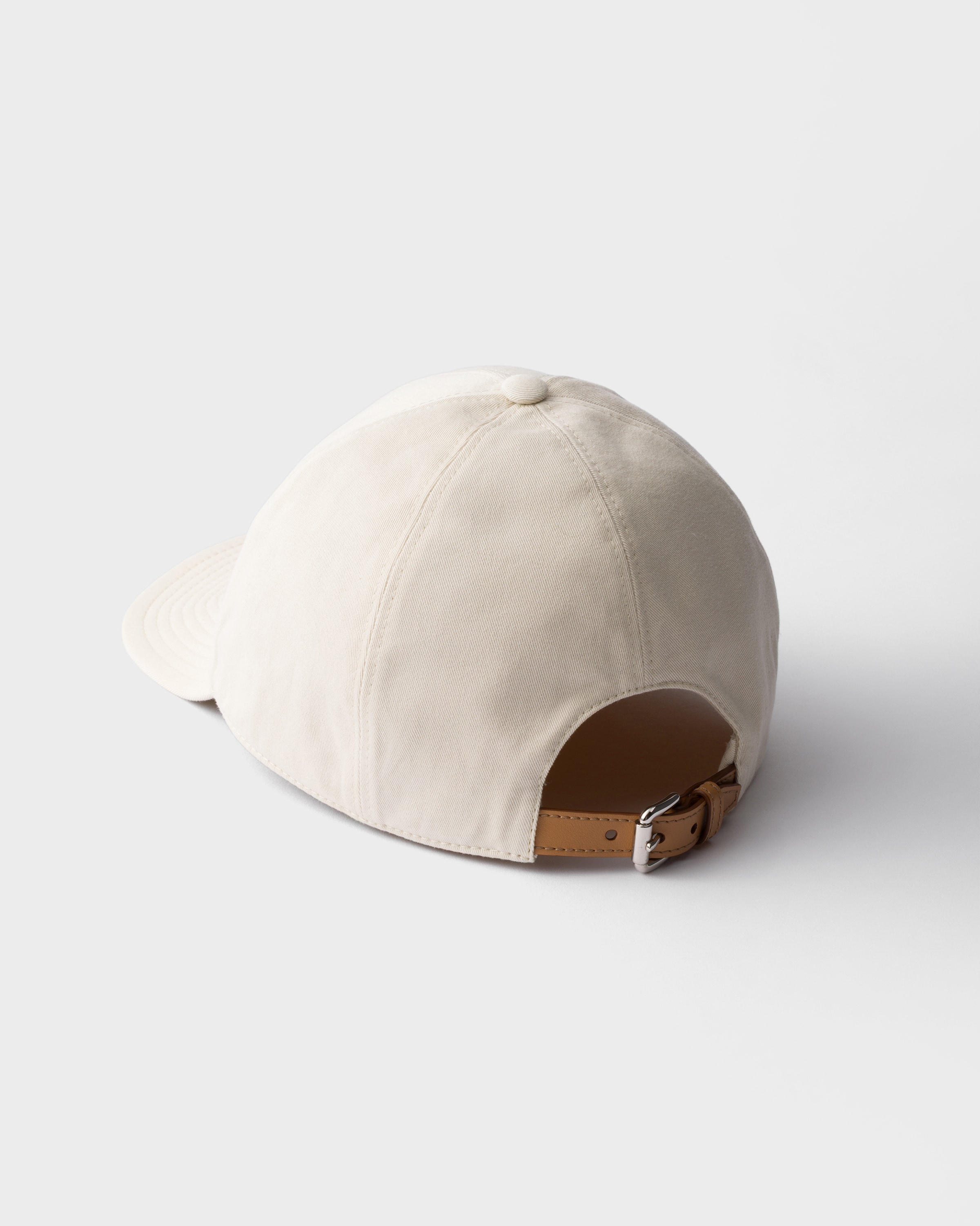 Ancienne casquette de baseball en gabardine PRADA Beige